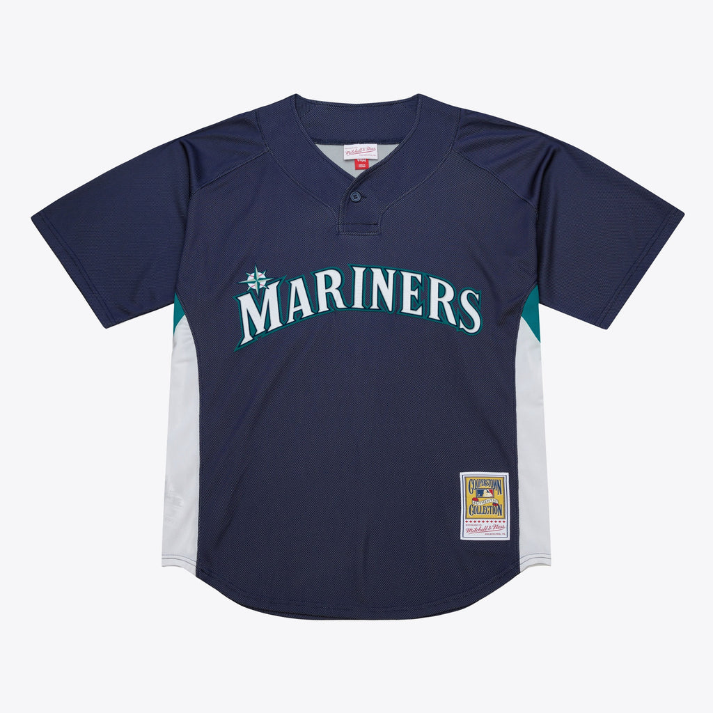 Mens Mitchell & Ness MLB DARK BP JERSEY MARINERS 2010 KEN GRIFFEY JR