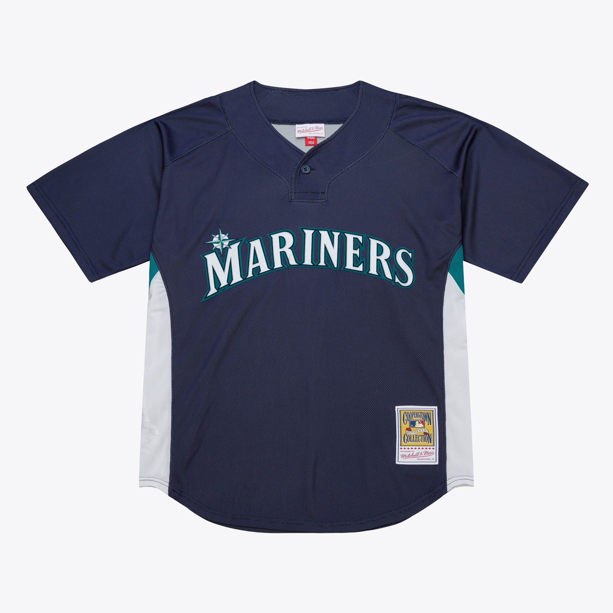Mens Mitchell & Ness MLB DARK BP JERSEY MARINERS 2010 KEN GRIFFEY JR