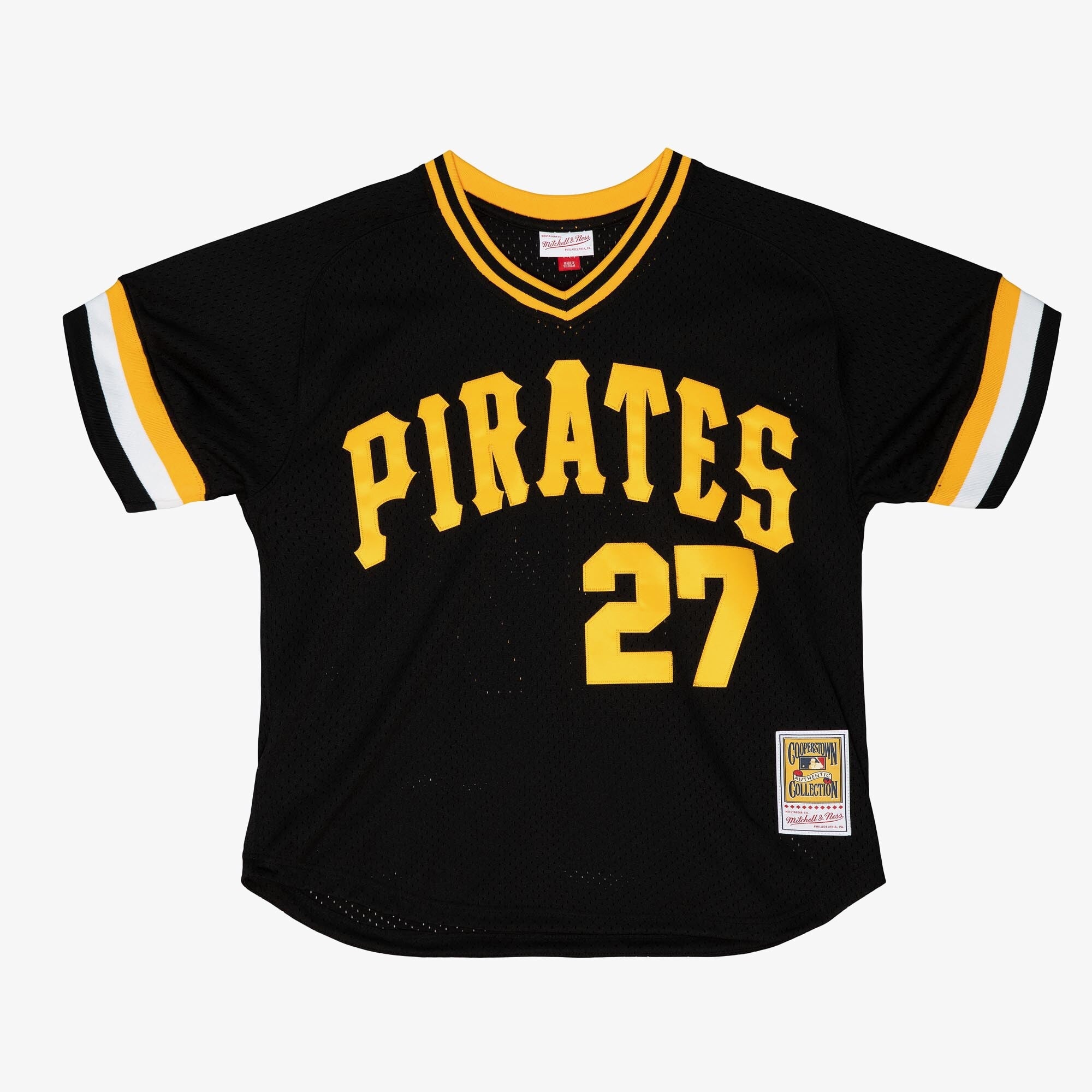 MENS MITCHELL & NESS MLB AUTHENTIC BP JERSEY - PIRATES 1982 KENT TEKULVE
