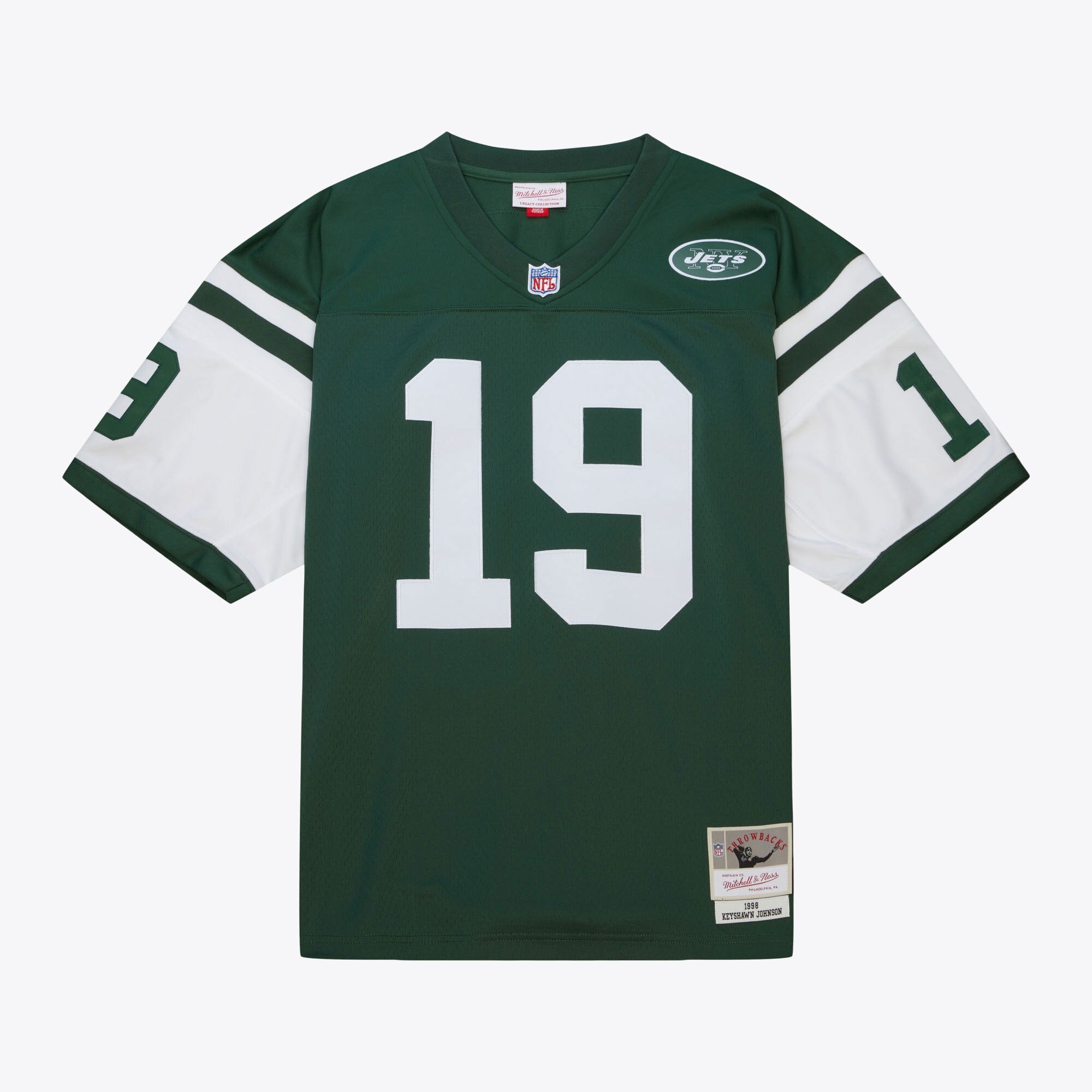 MENS MITCHELL & NESS NFL DARK JERSEY JETS 1998 KEYSHAWN JOHNSON