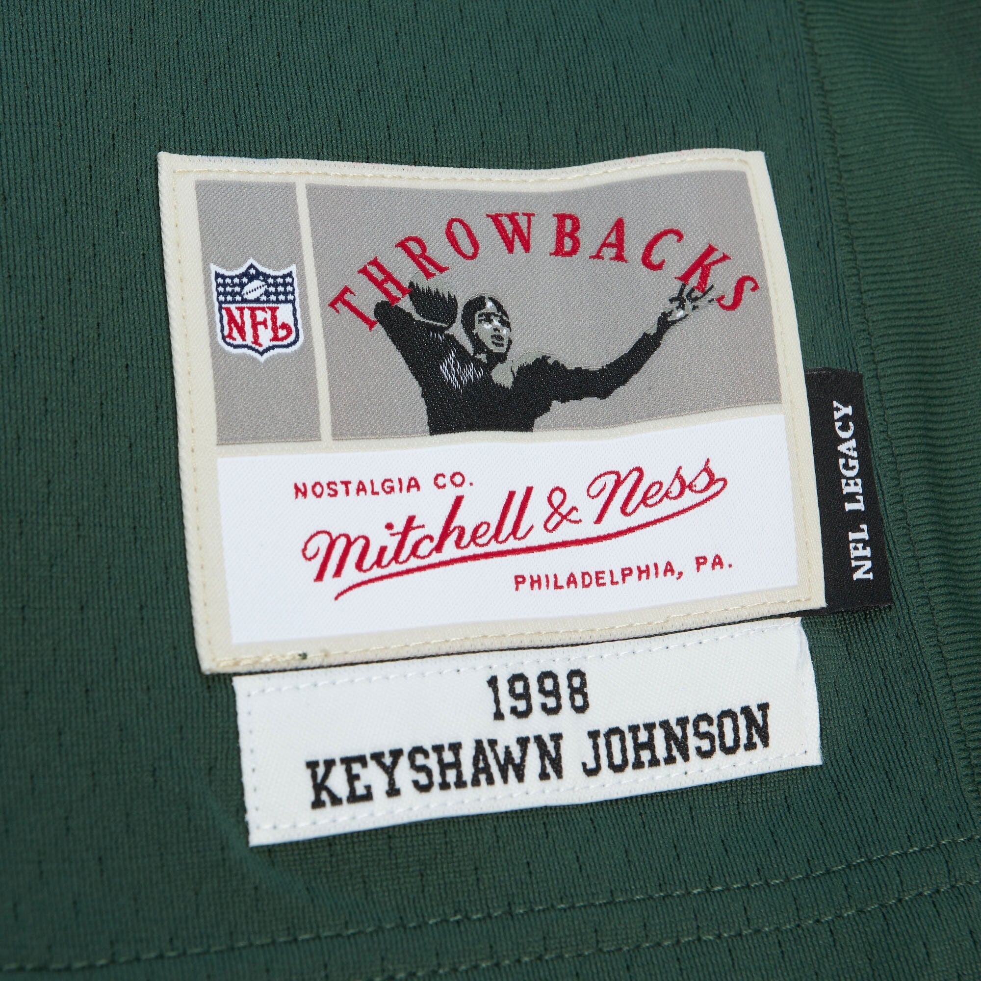 MENS MITCHELL & NESS NFL DARK JERSEY JETS 1998 KEYSHAWN JOHNSON