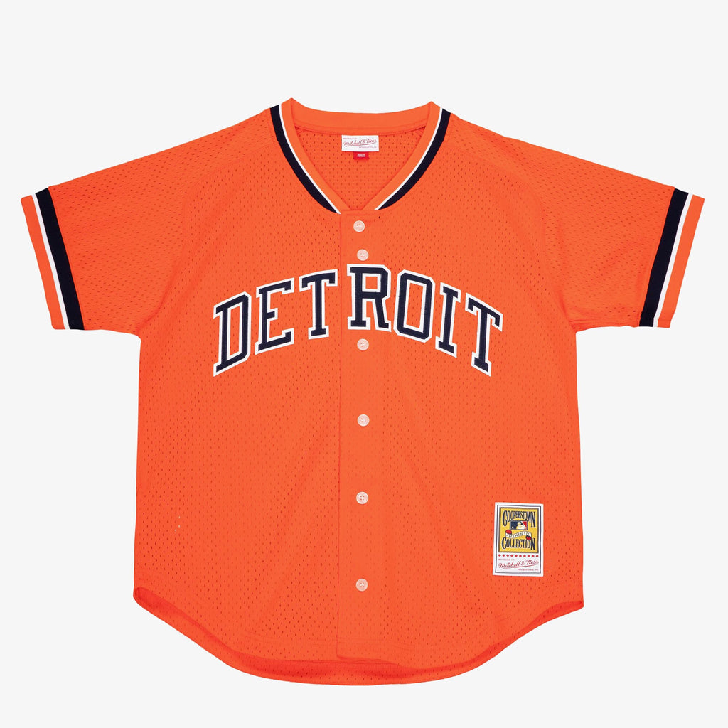 Mens Mitchell & Ness MLB AUTHENTIC BP JERSEY - BUTTON FRONT TIGERS 1993 KIRK GIBSON