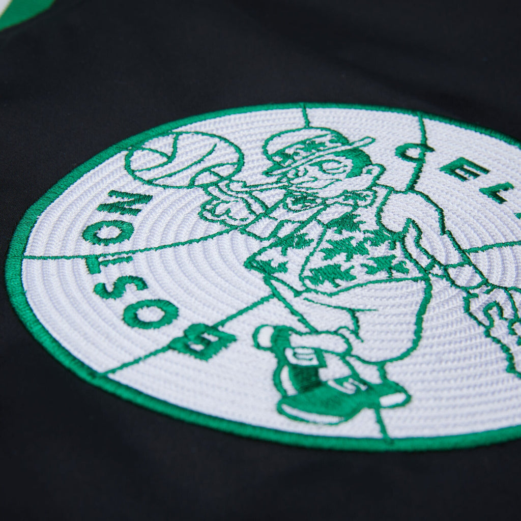 MENS MITCHELL & NESS NBA LEGENDS SATIN JACKET VINTAGE LOGO CELTICS LARRY BIRD