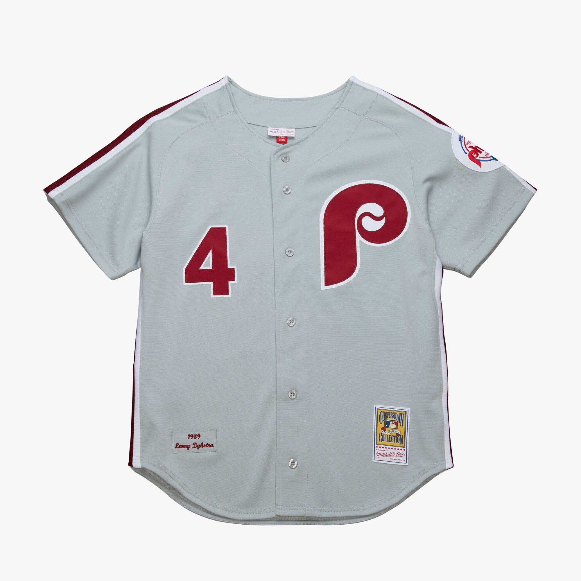 Mens Mitchell & Ness MLB DARK JERSEY PHILLIES 1989 LENNY DYKSTRA