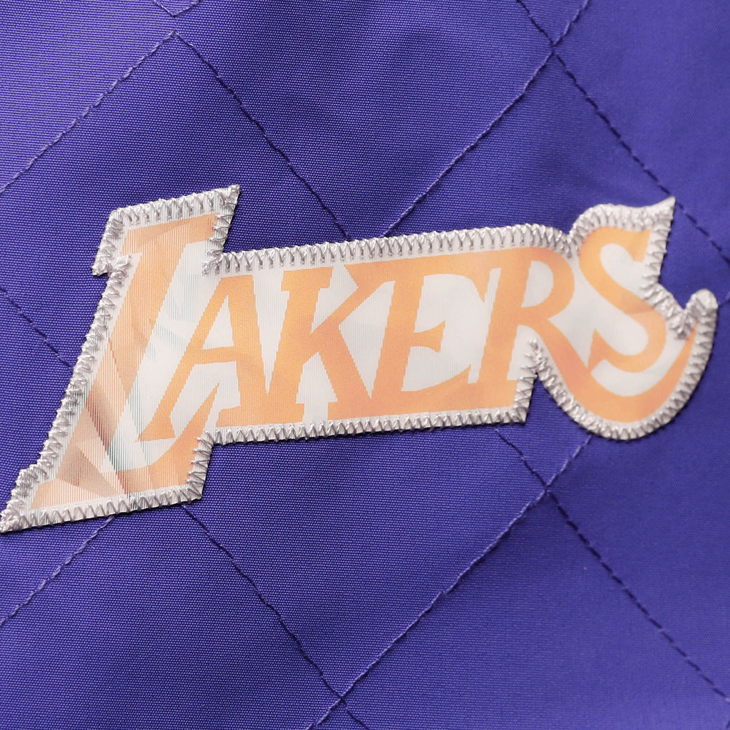 [OJBF1201-LALYYPPPDKPR] MENS MITCHELL & NESS 75TH ANNI WARM UP JACKET LAKERS
