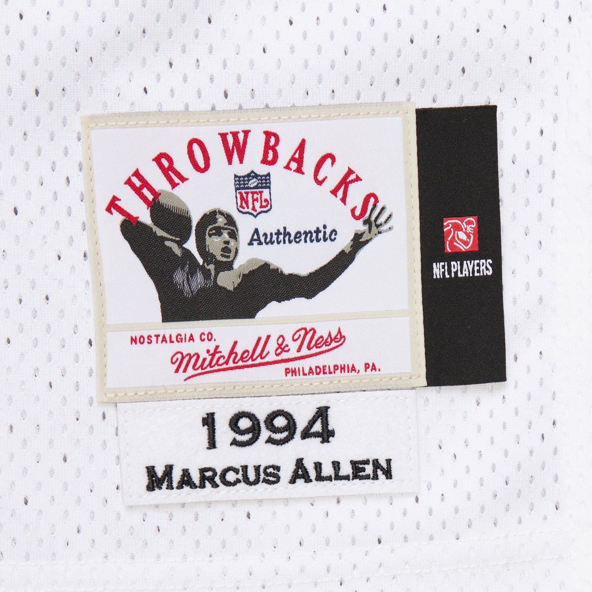 MENS MITCHELL & NESS NFL WHITE JERSEY CHIEFS 1994 MARCUS ALLEN