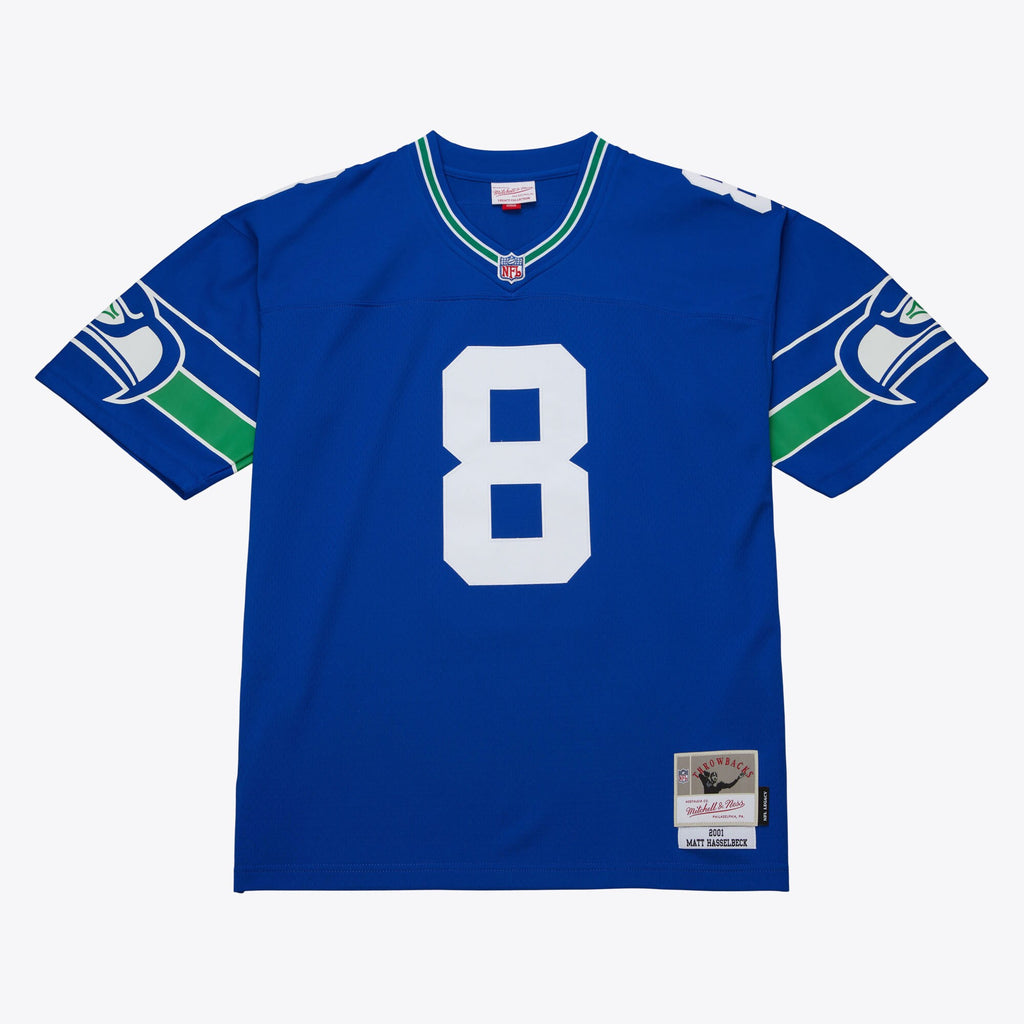 Mens Mitchell & Ness NFL DARK JERSEY SEAHAWKS 2001 MATT HASSELBECK