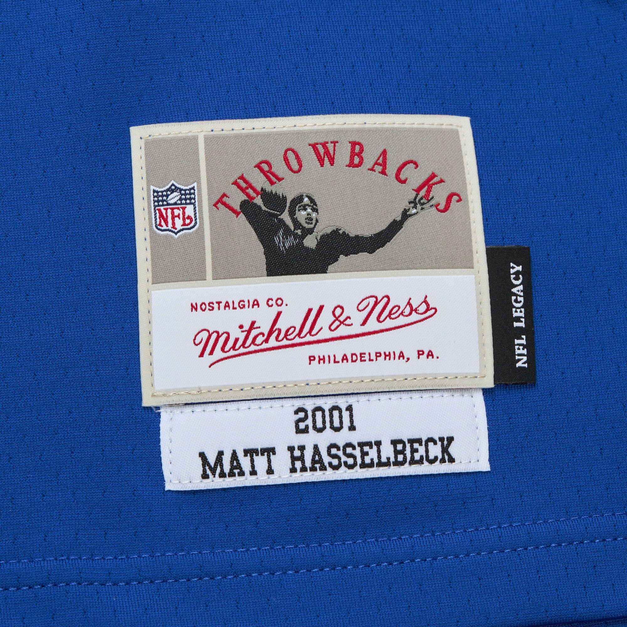 Mens Mitchell & Ness NFL DARK JERSEY SEAHAWKS 2001 MATT HASSELBECK