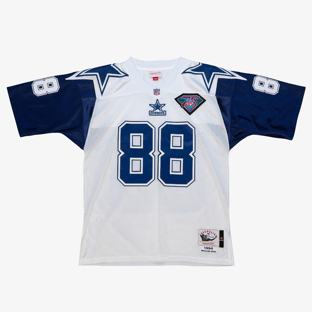Mens Mitchell & Ness NFL WHITE JERSEY COWBOYS 1994 MICHAEL IRVIN