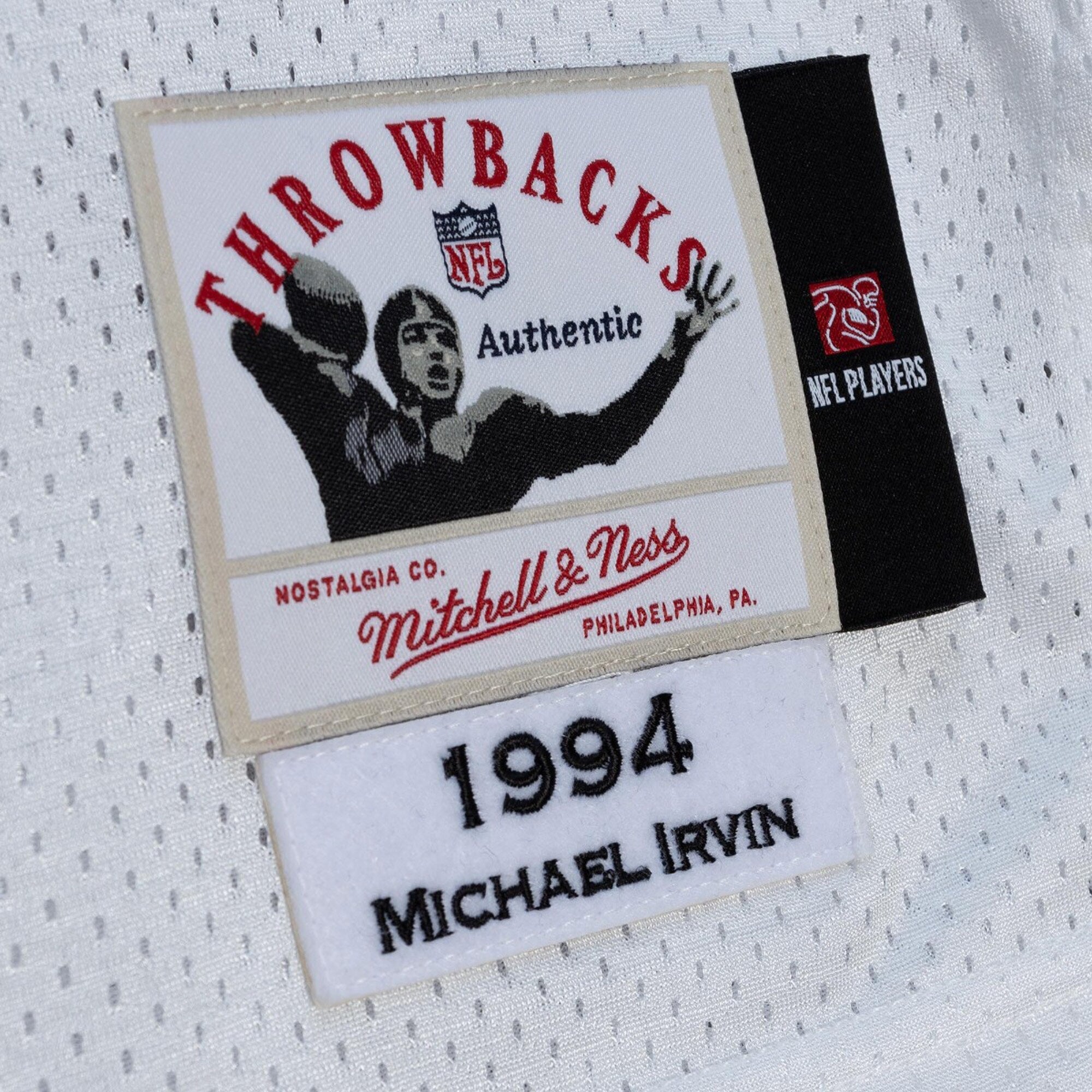 Mens Mitchell & Ness NFL WHITE JERSEY COWBOYS 1994 MICHAEL IRVIN