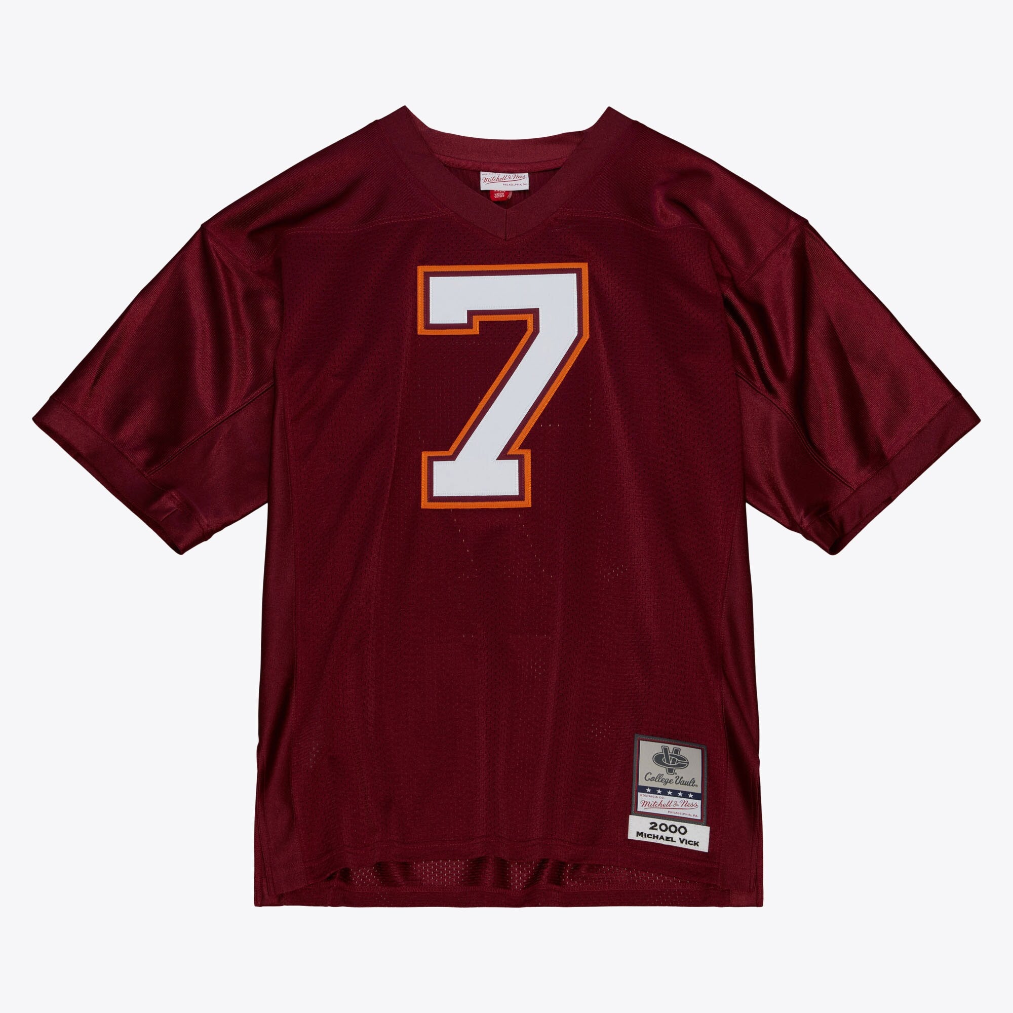 MENS MITCHELL & NESS NCAA DARK JERSEY VIRGINIA TECH HOKIES 2000 MICHAEL VICK