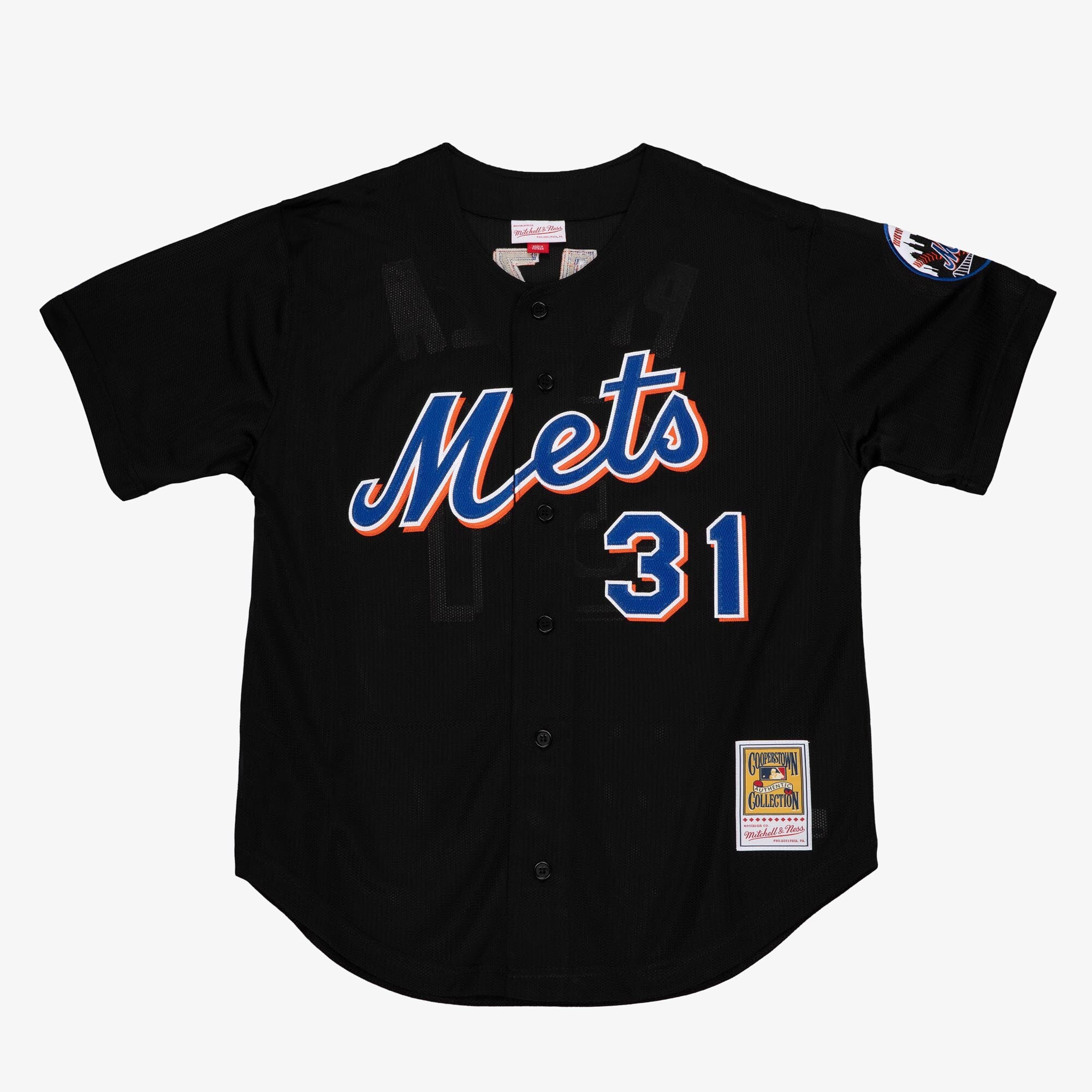 MENS MITCHELL & NESS MLB DARK JERSEY METS 2000 MIKE PIAZZA