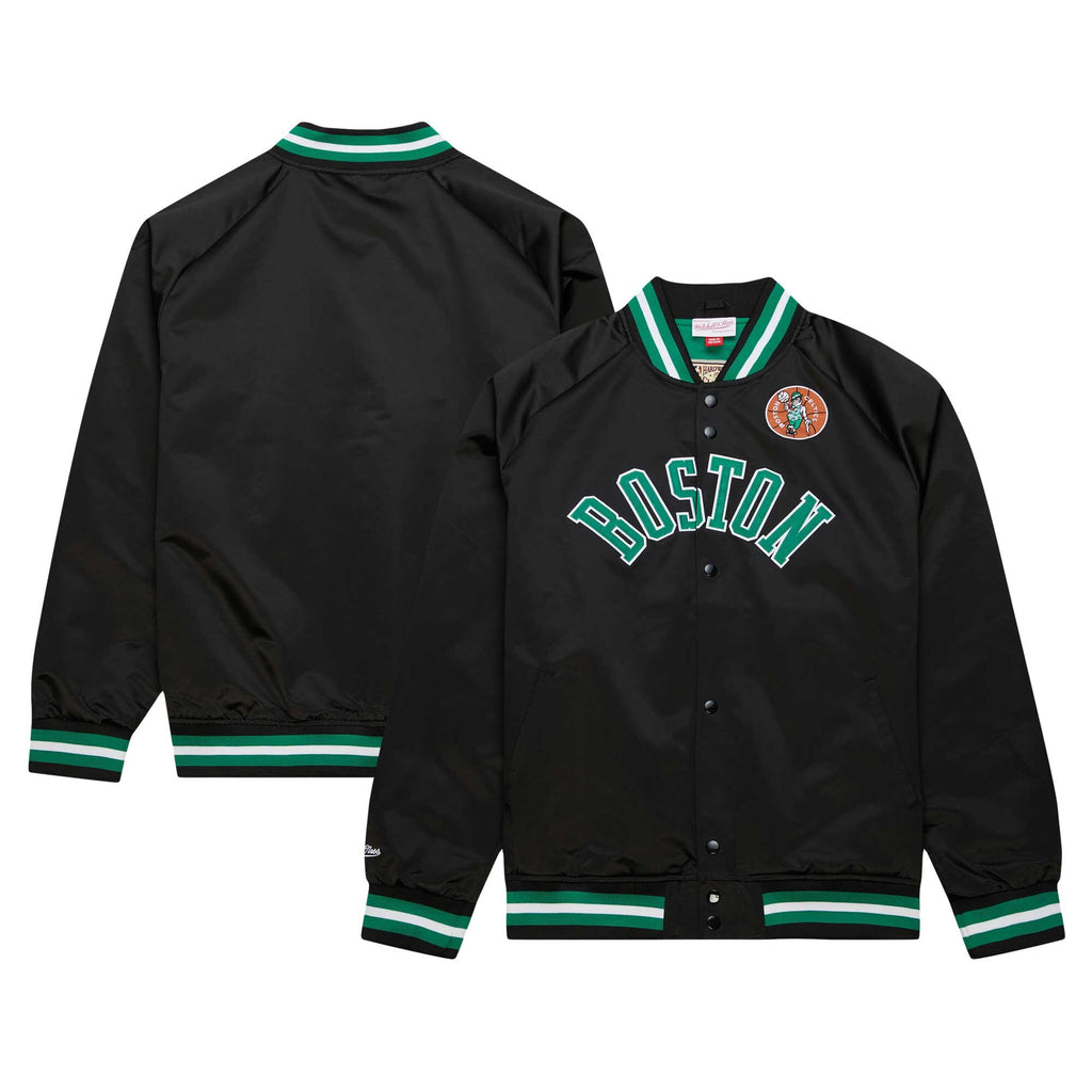 Mens Mitchell & Ness NBA LIGHTWEIGHT SATIN JACKET VINTAGE LOGO CELTICS