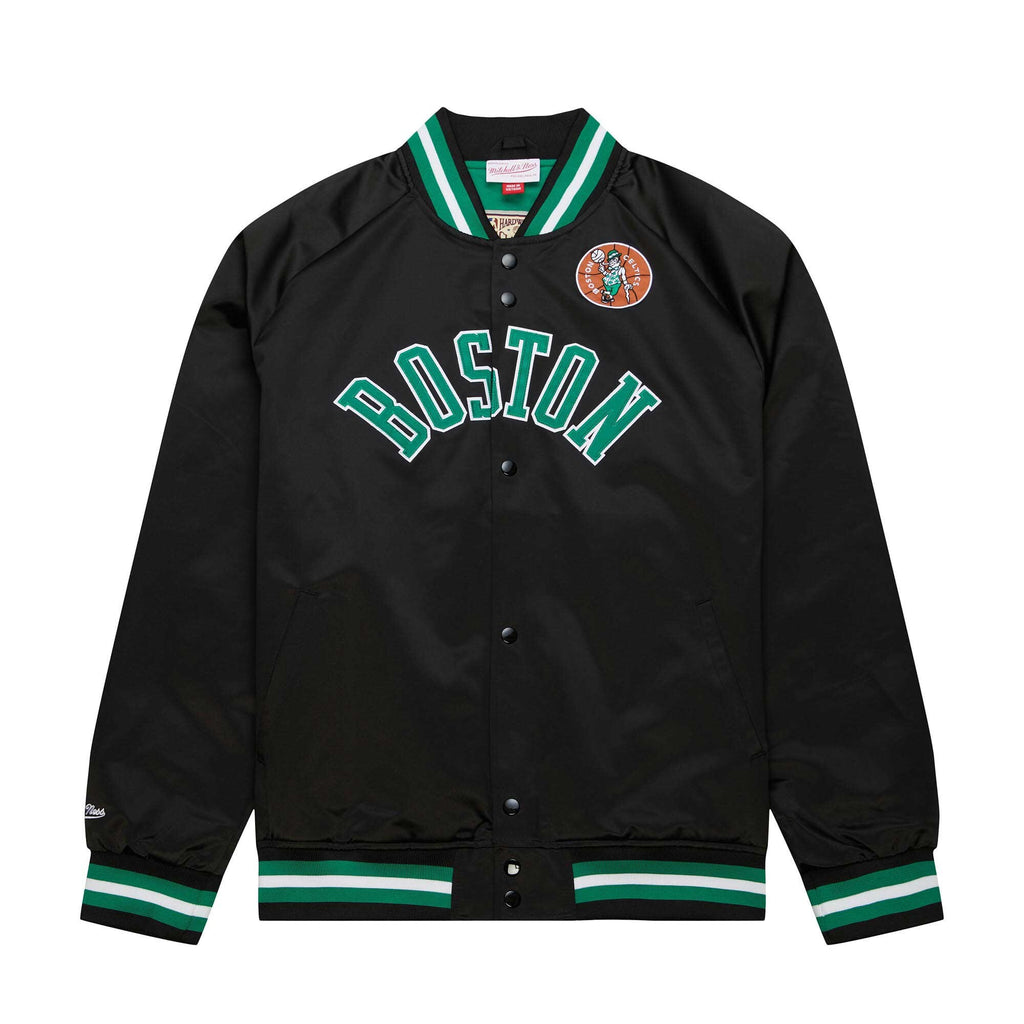 Mens Mitchell & Ness NBA LIGHTWEIGHT SATIN JACKET VINTAGE LOGO CELTICS