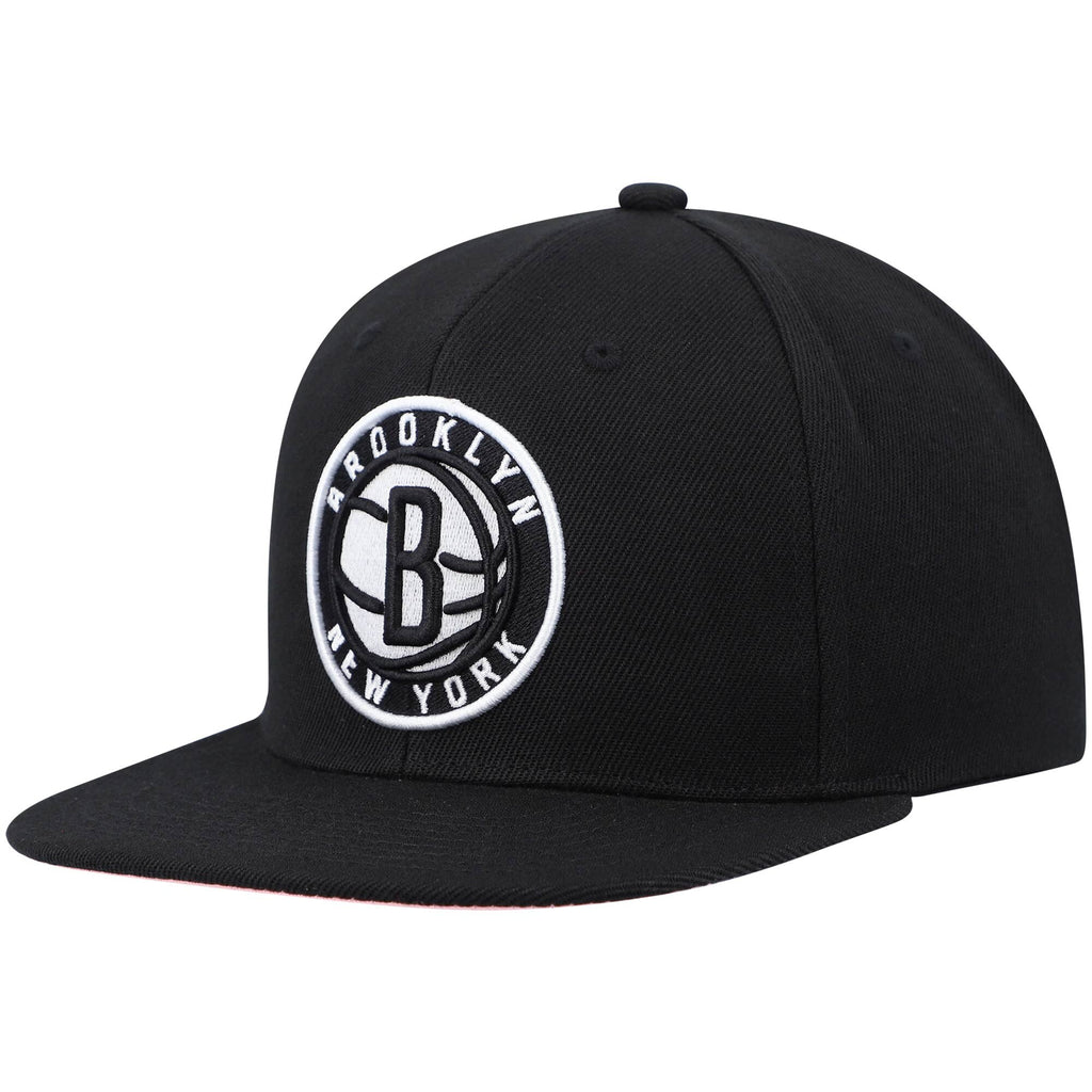 [6HSSSH21228-BNEBLCK] MENS MITCHELL & NESS NBA BROOKLYN NETS ALL LOVE SNAPBACK