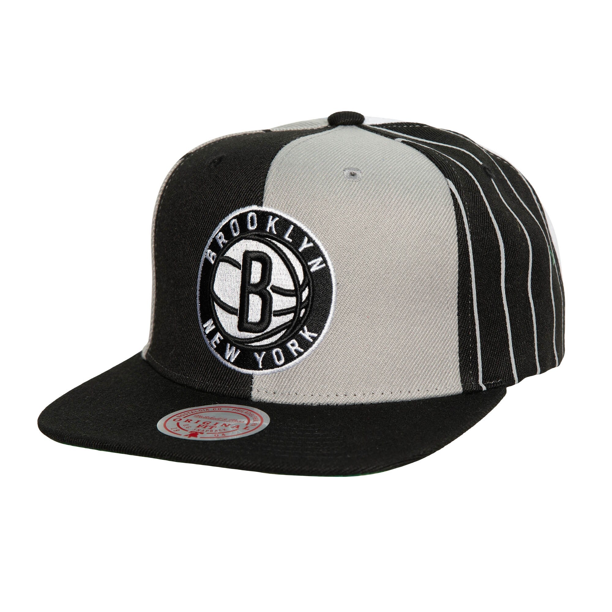 MENS MITCHELL & NESS NBA WHAT THE PINSTRIPE NETS - BLACK