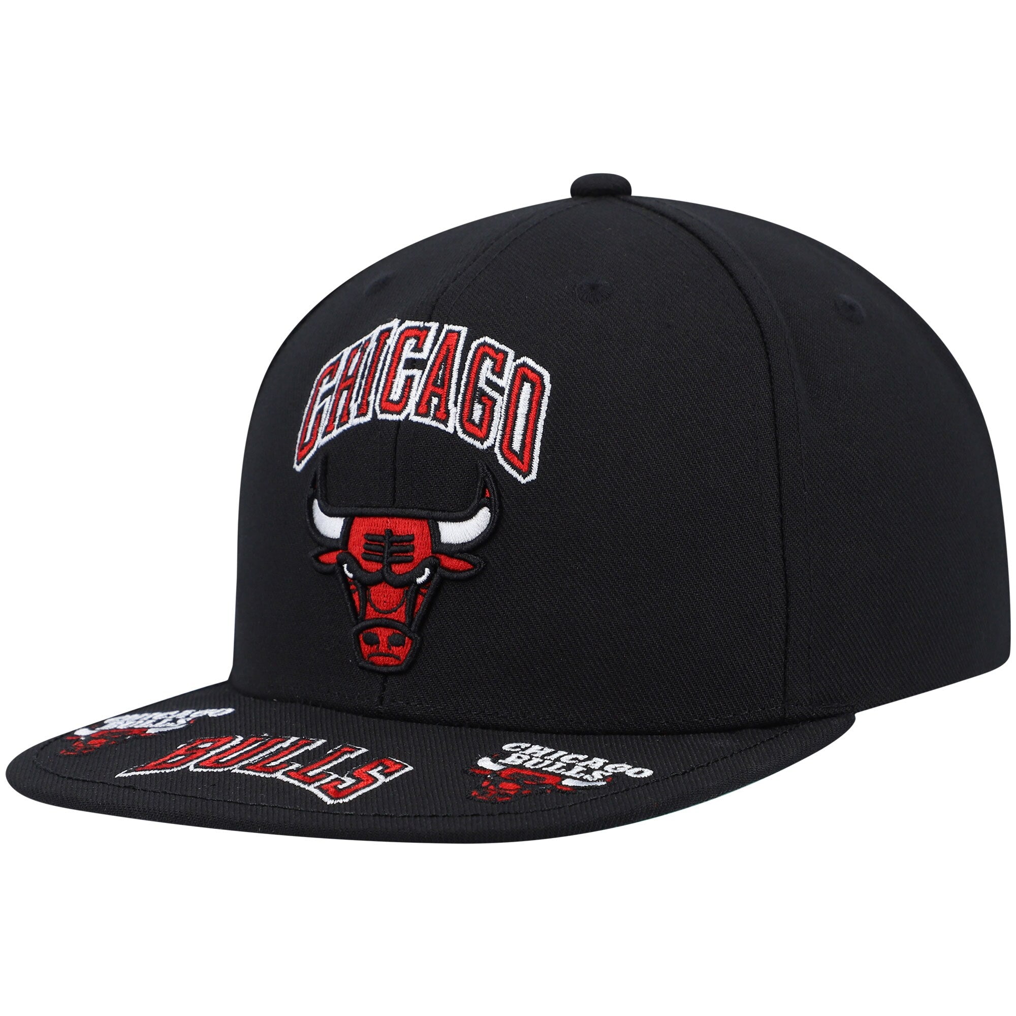 [HHSS2998-CBUYYPPPBLCK] MENS NBA CHICAGO BULLS FRONT LOADED SNAPBACK
