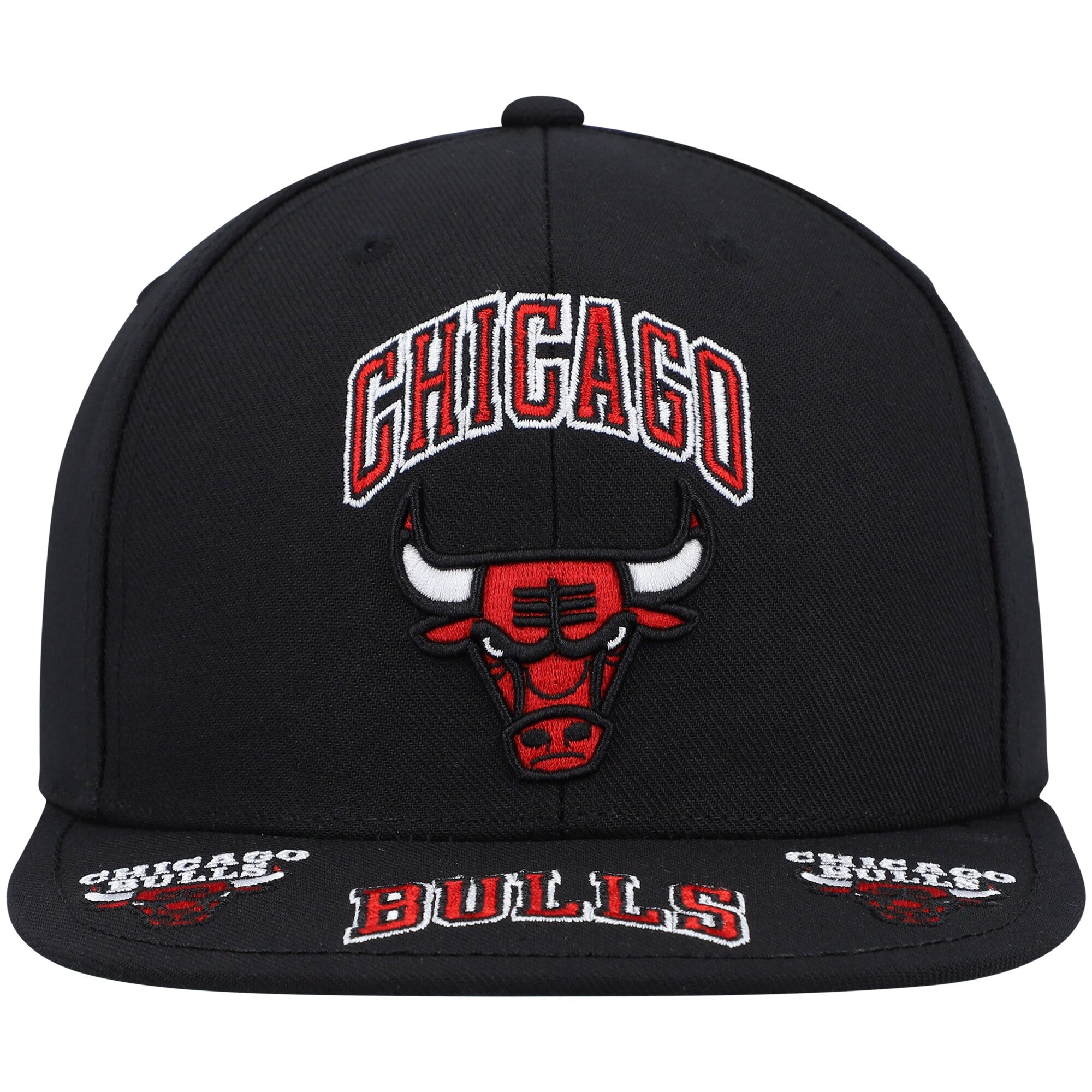 [HHSS2998-CBUYYPPPBLCK] MENS NBA CHICAGO BULLS FRONT LOADED SNAPBACK