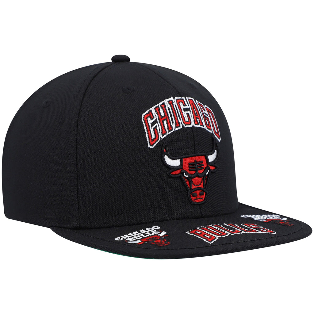 [HHSS2998-CBUYYPPPBLCK] MENS NBA CHICAGO BULLS FRONT LOADED SNAPBACK