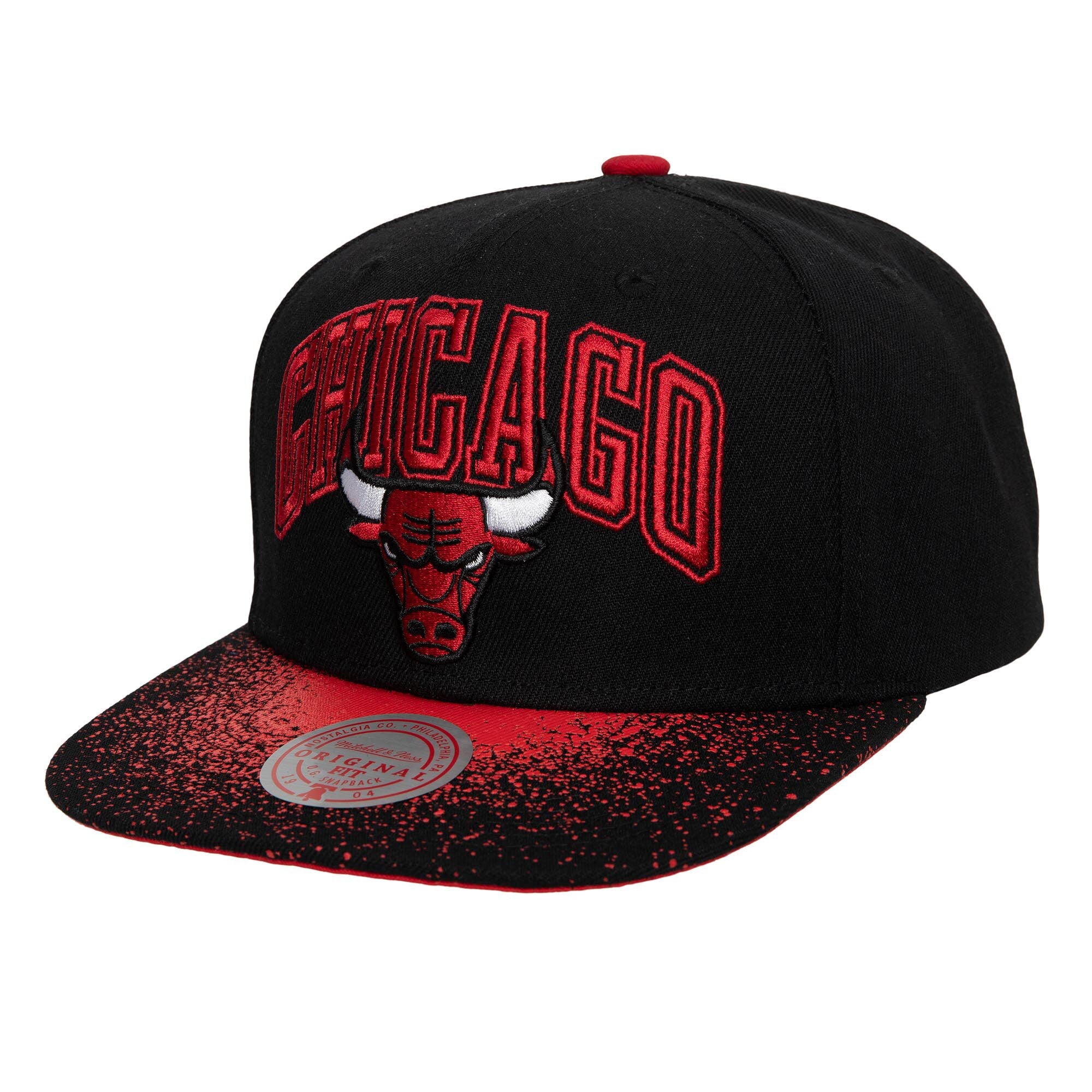 MENS MITCHELL & NESS NBA RE-TAKE SNAPBACK BULLS - BLACK