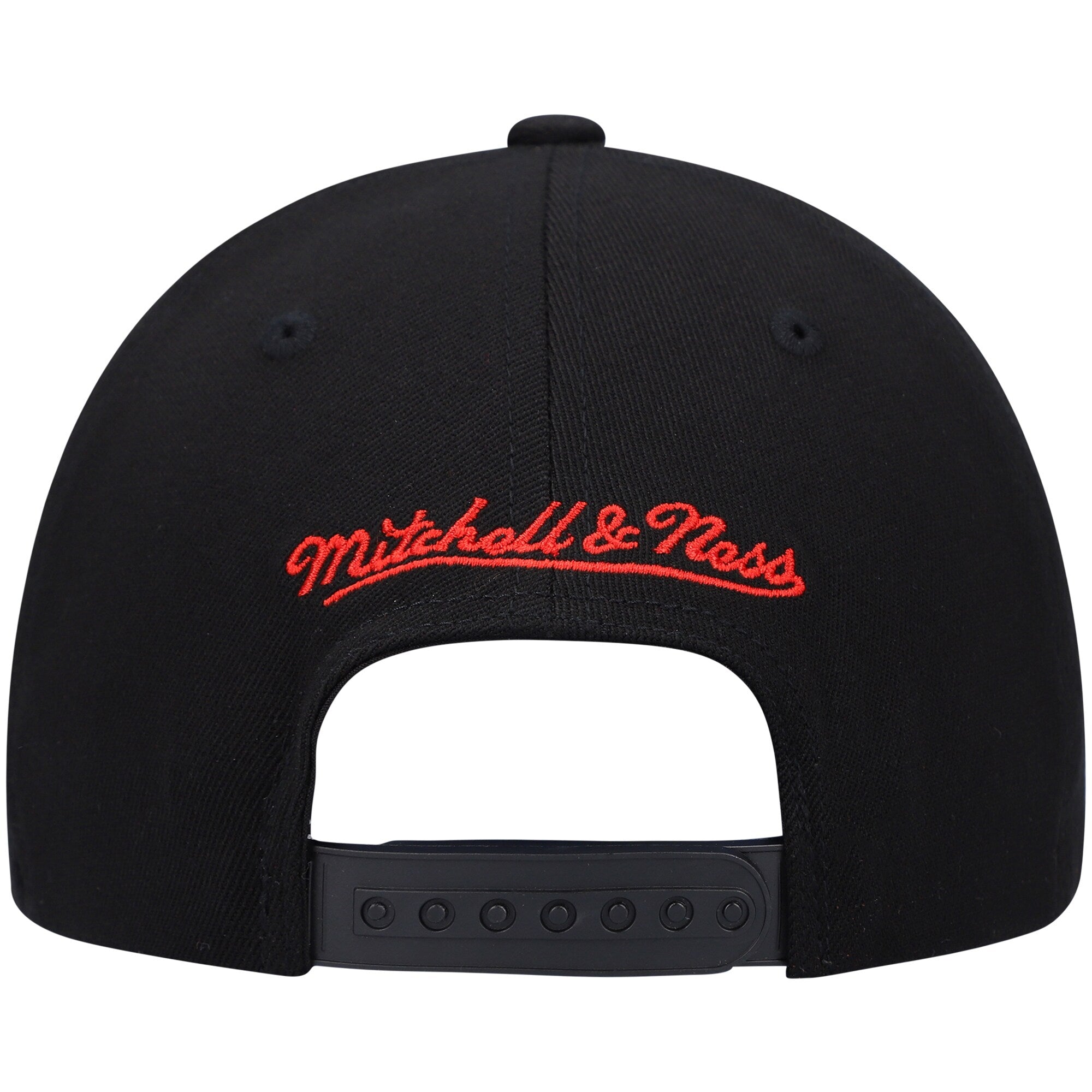 [6HSSMM19360-CBUBLCK] MENS NBA CHICAGO BULLS FOUNDATION SCRIPT STRECTH SNAPBACK