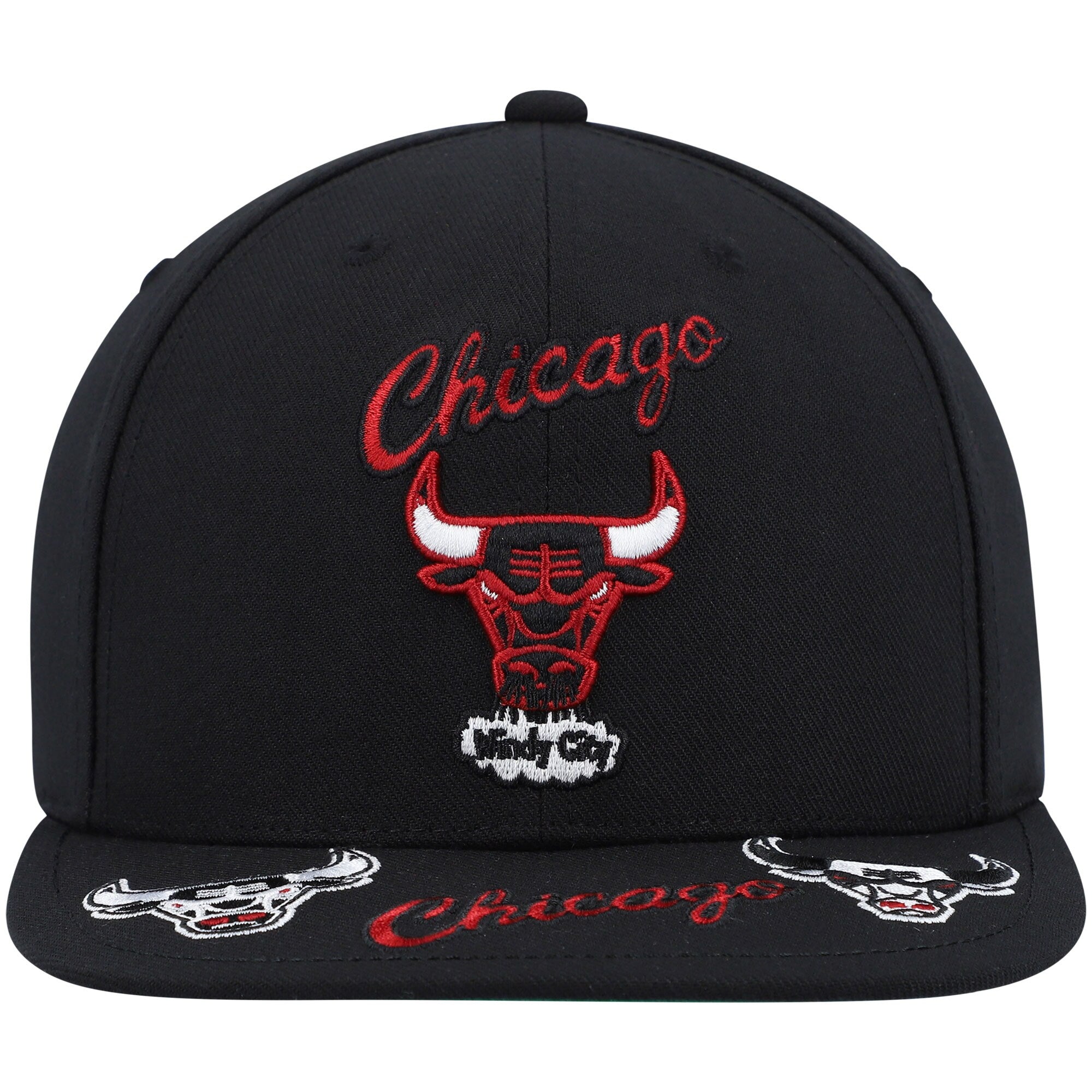 [HHSS2997-CBUYYPPPBLCK] MENS NBA CHICAGO BULLS FRONT LOADED SNAPBACK