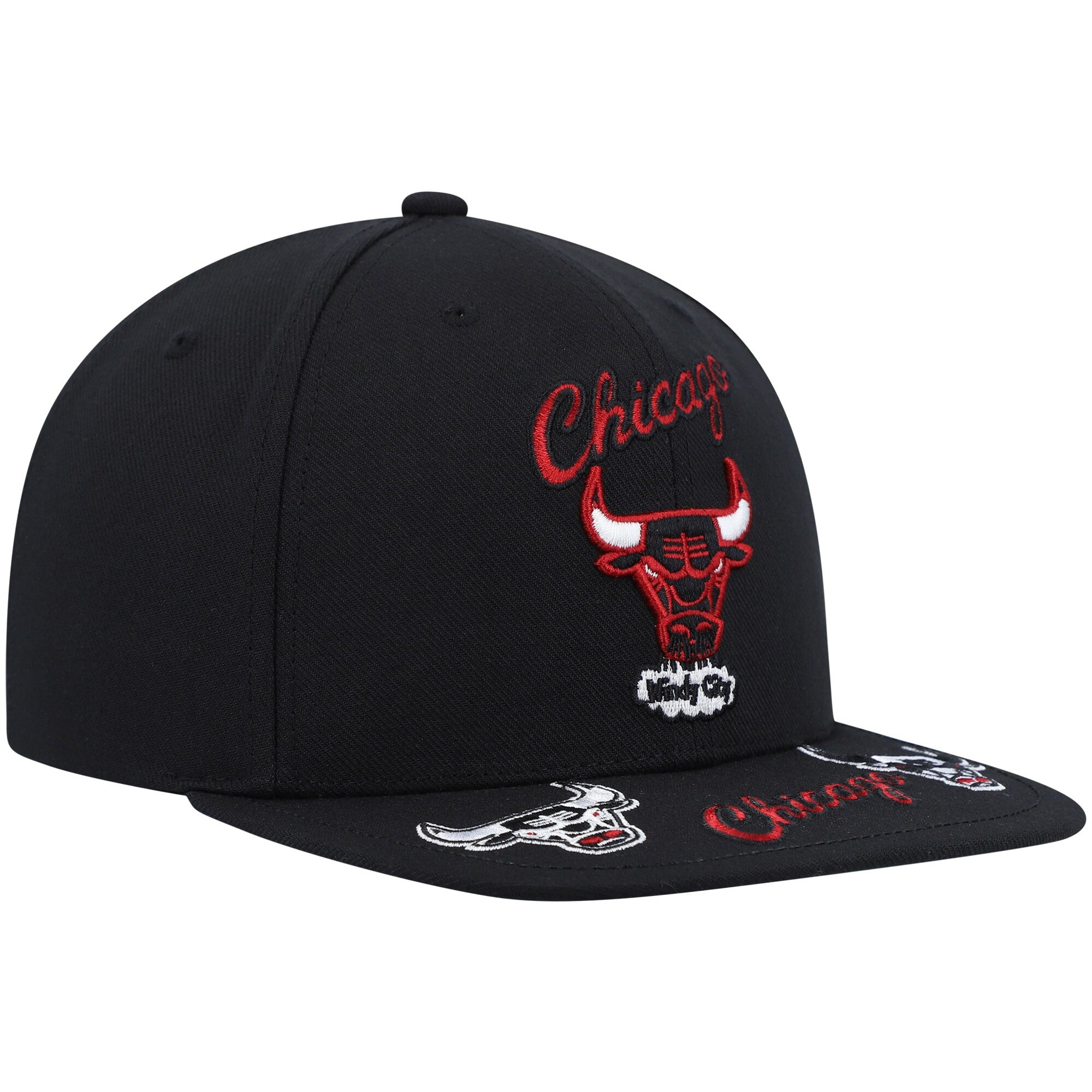 [HHSS2997-CBUYYPPPBLCK] MENS NBA CHICAGO BULLS FRONT LOADED SNAPBACK