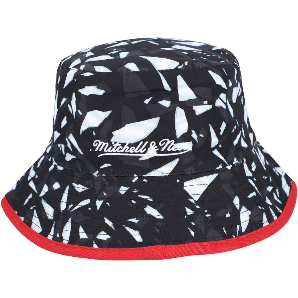 Mens Mitchell & Ness NBA SHATTERED BIG FACE BUCKET HWC BULLS