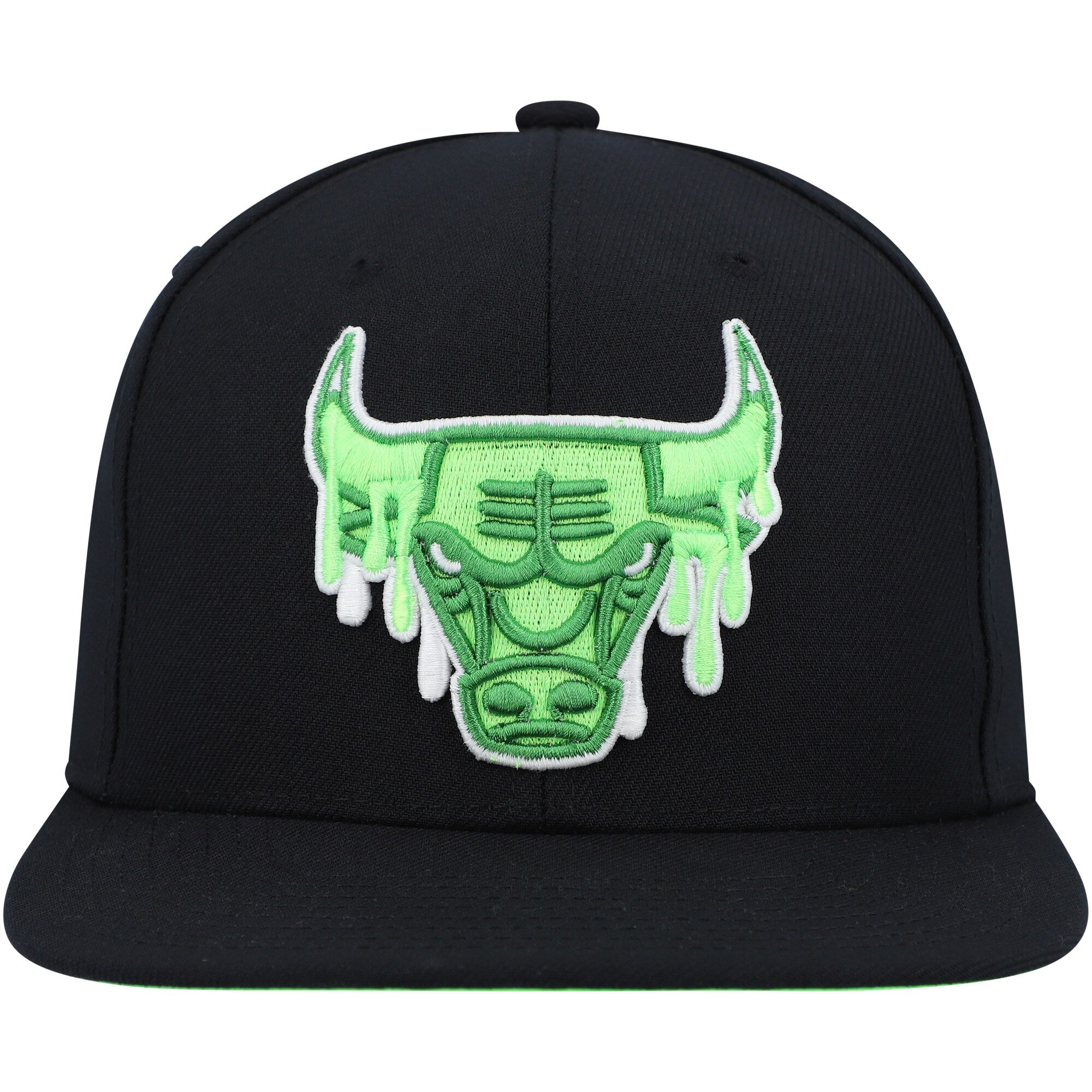 [HHSS5235-CBUYYPPPBLCK] MENS NBA CHICAGO BULLS SLIME DRIP SNAPBACK