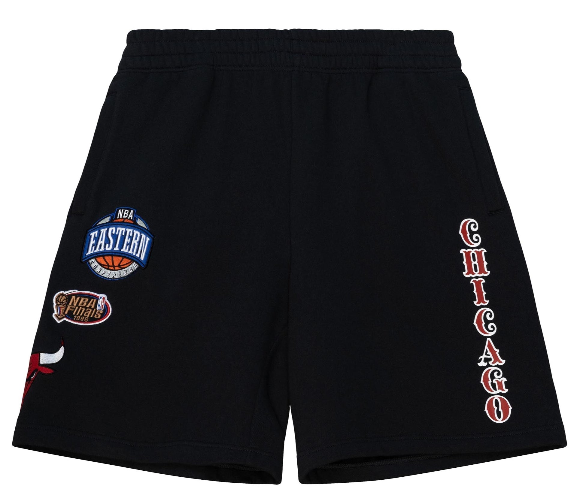 MENS MITCHELL & NESS NBA TEAM ORIGINS FLEECE SHORTS BULLS