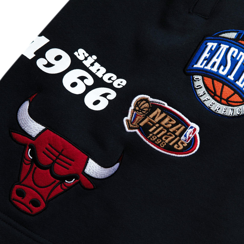 MENS MITCHELL & NESS NBA TEAM ORIGINS FLEECE SHORTS BULLS