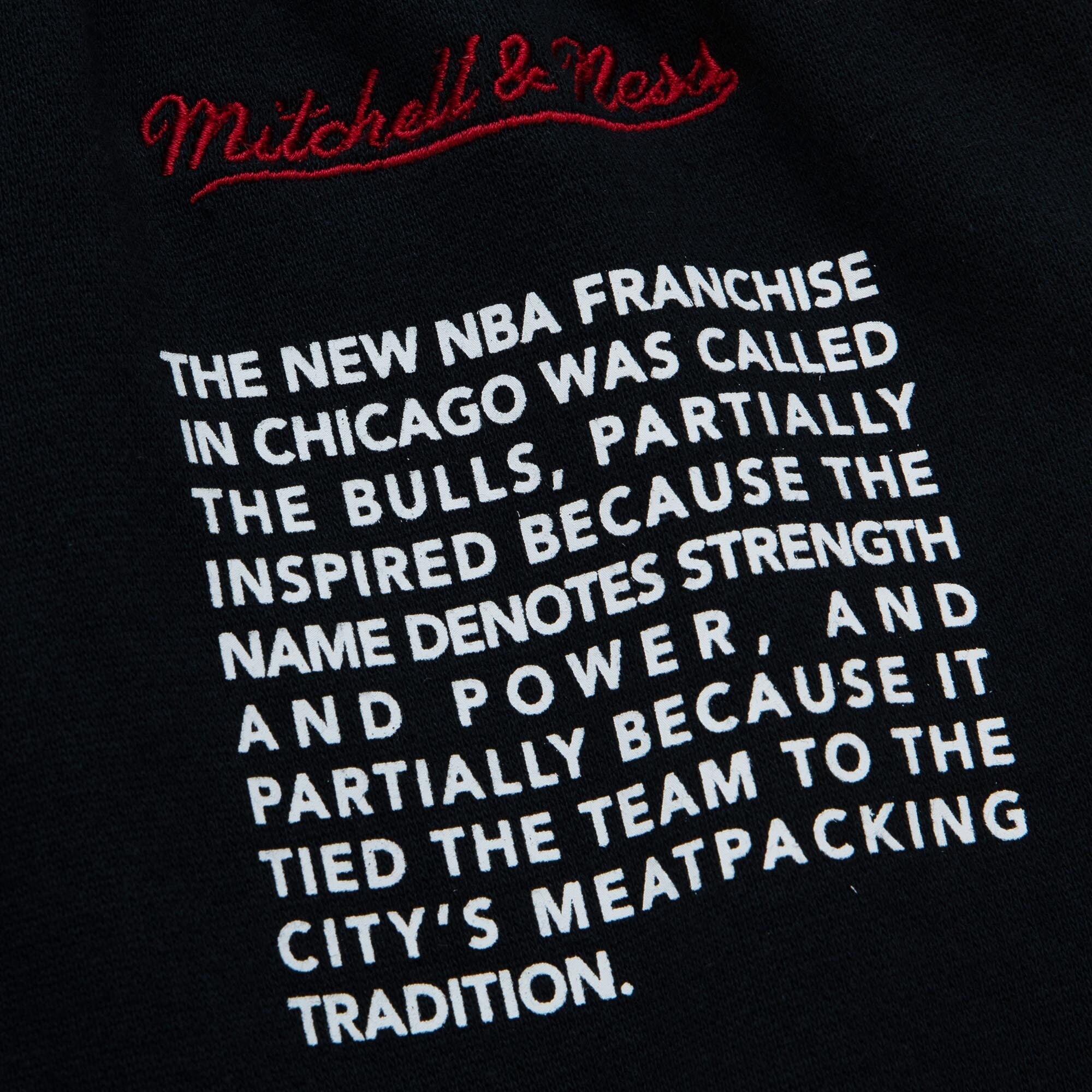 MENS MITCHELL & NESS NBA TEAM ORIGINS FLEECE SHORTS BULLS