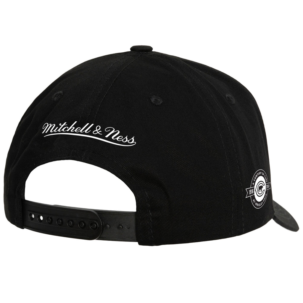 MENS MITCHELL & NESS MLB PANDA PRO SNAPBACK CUBS - BLACK