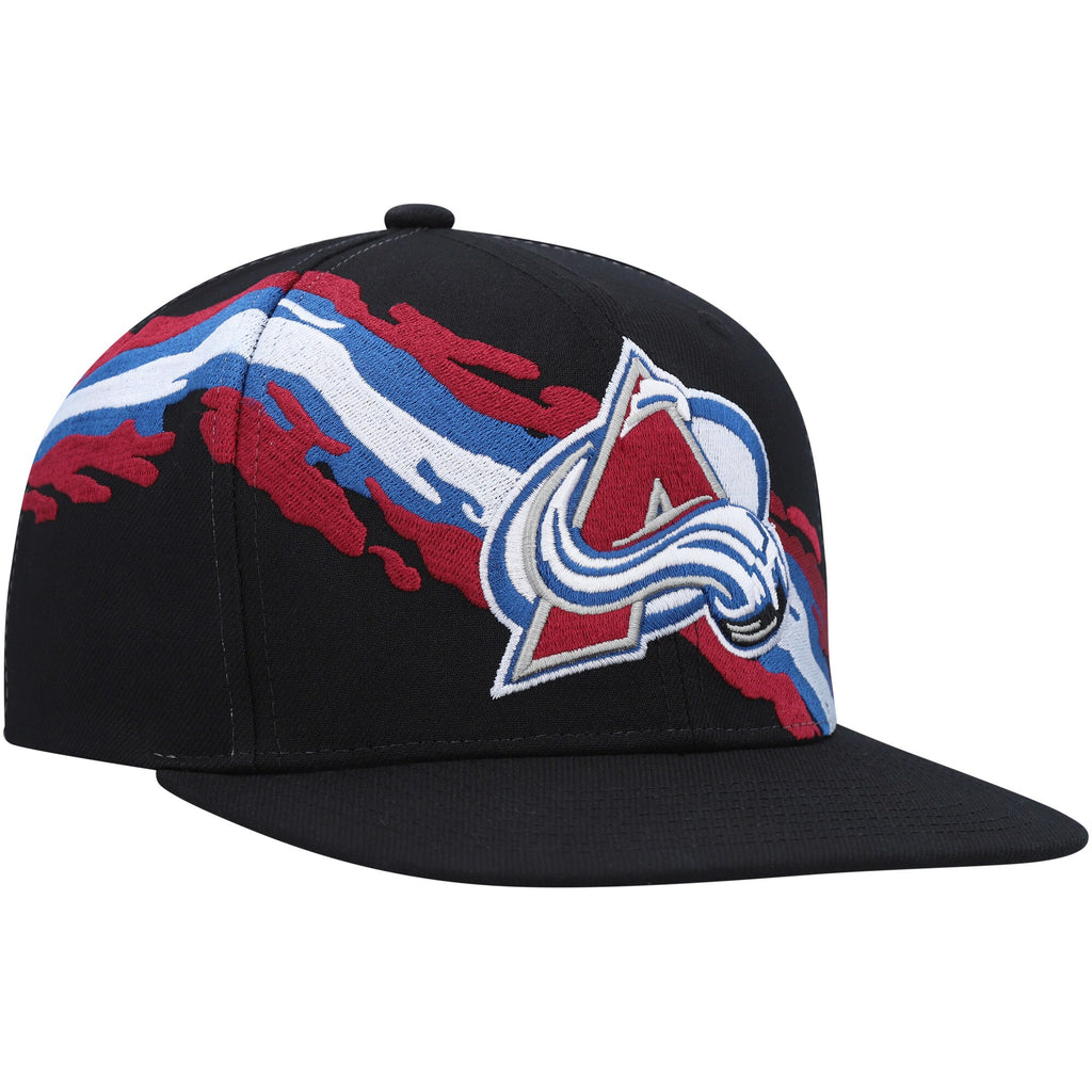 Mens Mitchell & Ness NHL VINTAGE PAINTBRUSH SNAPBACK AVALANCHE