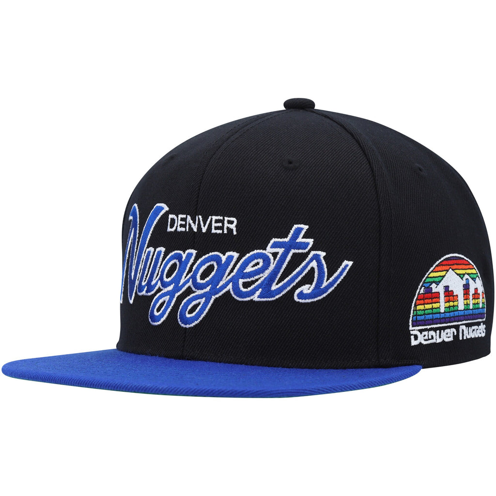 MENS MITCHELL & NESS NBA TEAM SCRIPT 2.0 SNAPBACK HWC NUGGETS