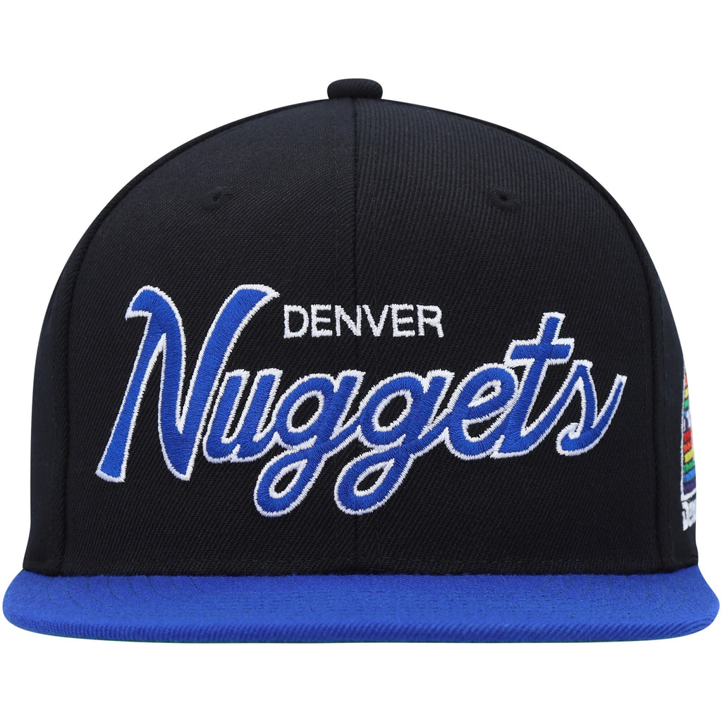 MENS MITCHELL & NESS NBA TEAM SCRIPT 2.0 SNAPBACK HWC NUGGETS