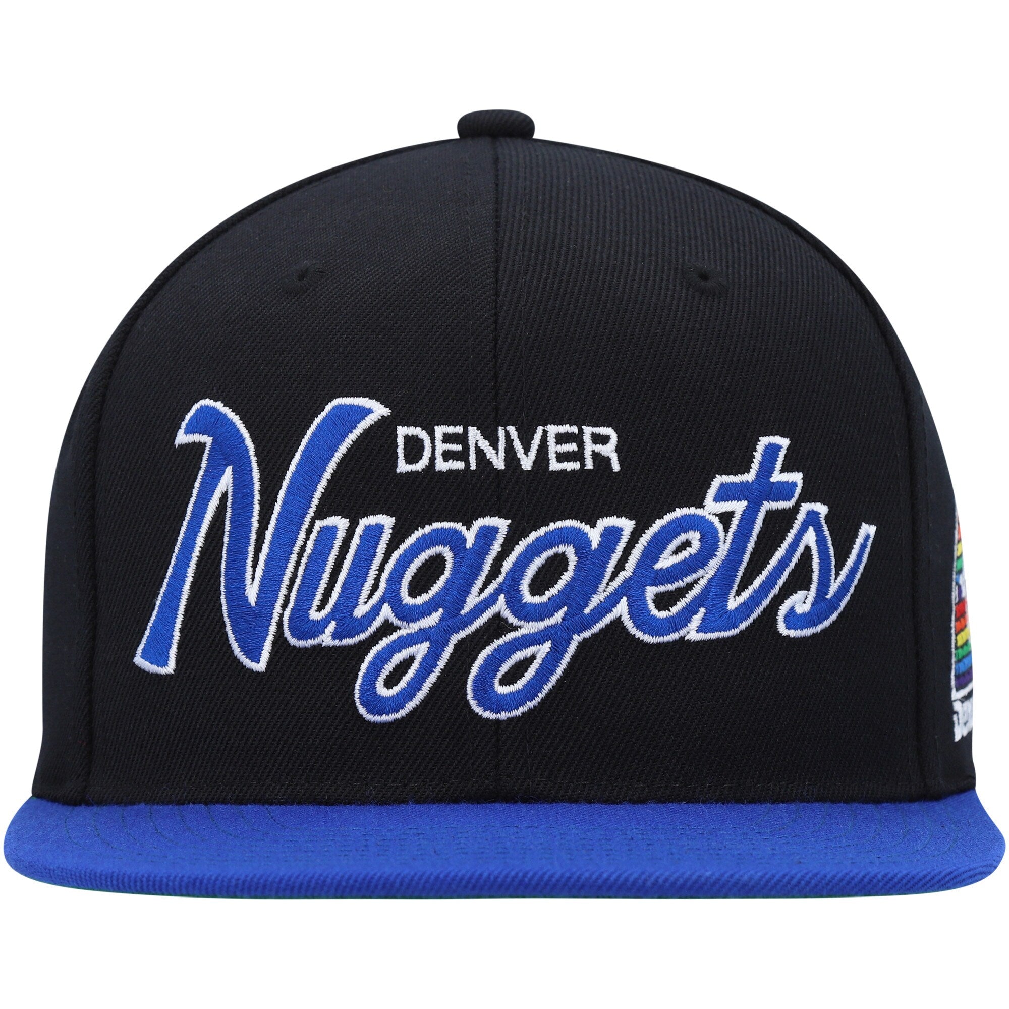 MENS MITCHELL & NESS NBA TEAM SCRIPT 2.0 SNAPBACK HWC NUGGETS