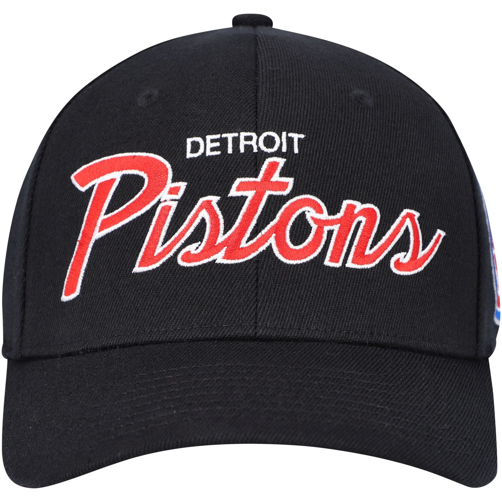 Mens Mitchell & Ness NBA TEAM SCRIPT 2.0 STRETCH SNAPBACK PISTONS