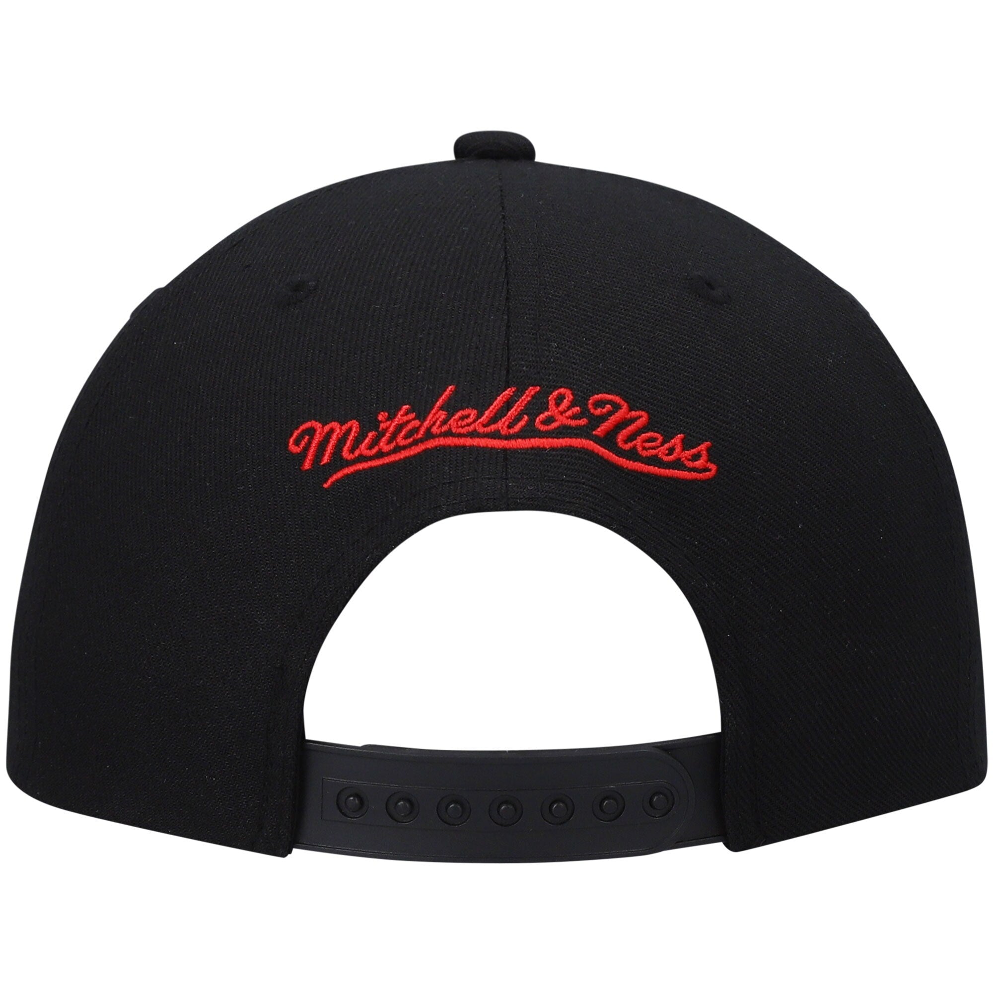 MENS MITCHELL & NESS NBA FRONT LOADED SNAPBACK ROCKETS - BLACK