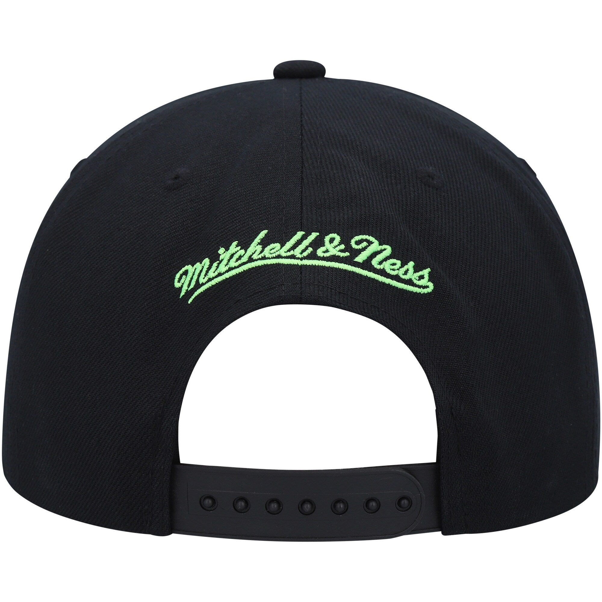 MENS MITCHELL & NESS NBA SLIME DRIP SNAPBACK HWC ROCKETS - BLACK