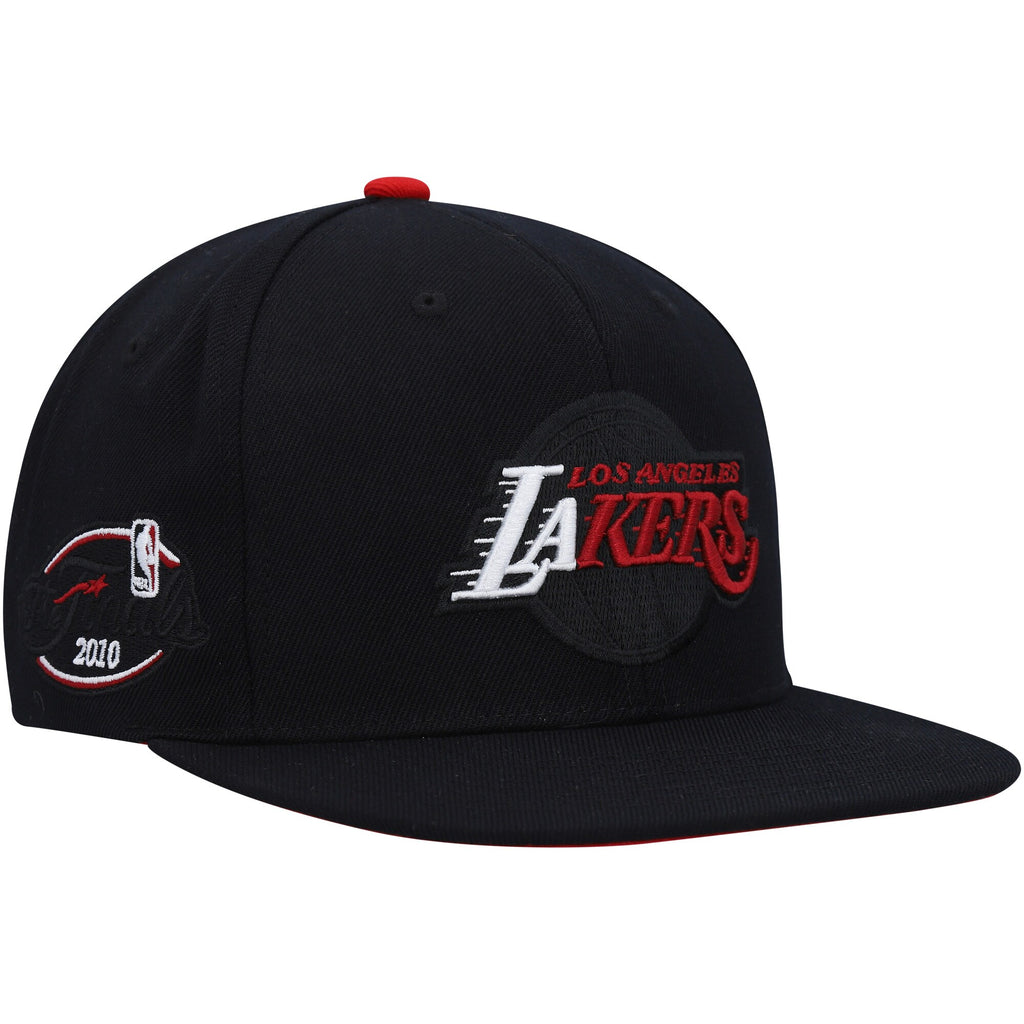 MENS MITCHELL & NESS NBA BORN AND BRED SNAPBACK LAKERS - BLACK