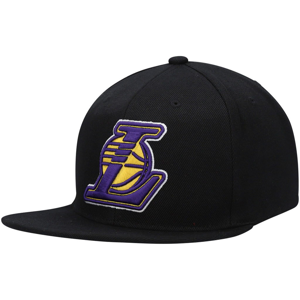 MENS MITCHELL & NESS NBA CORE BASIC SNAPBACK LAKERS - BLACK
