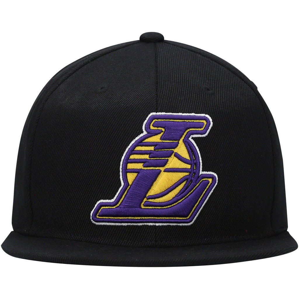 MENS MITCHELL & NESS NBA CORE BASIC SNAPBACK LAKERS - BLACK