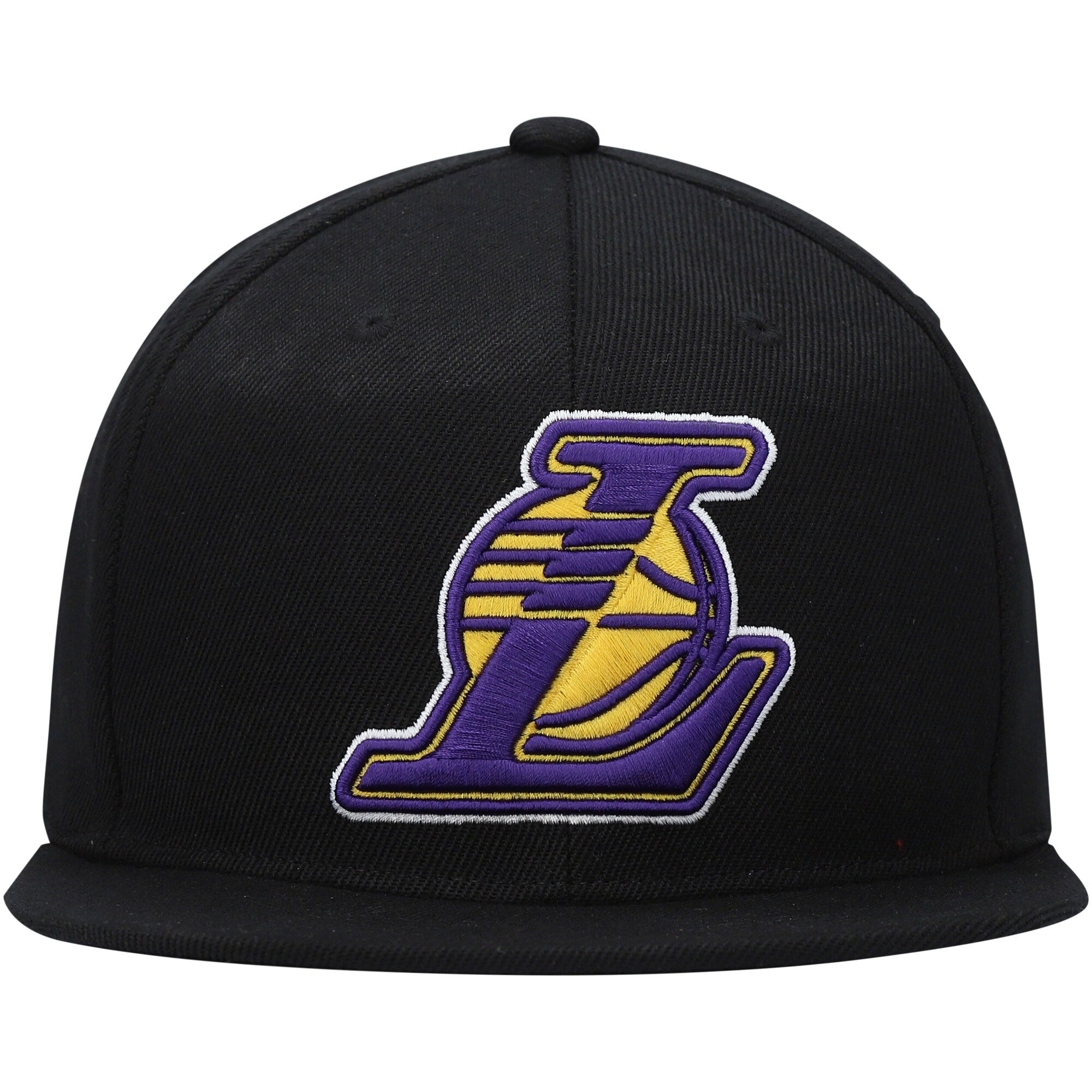 MENS MITCHELL & NESS NBA CORE BASIC SNAPBACK LAKERS - BLACK