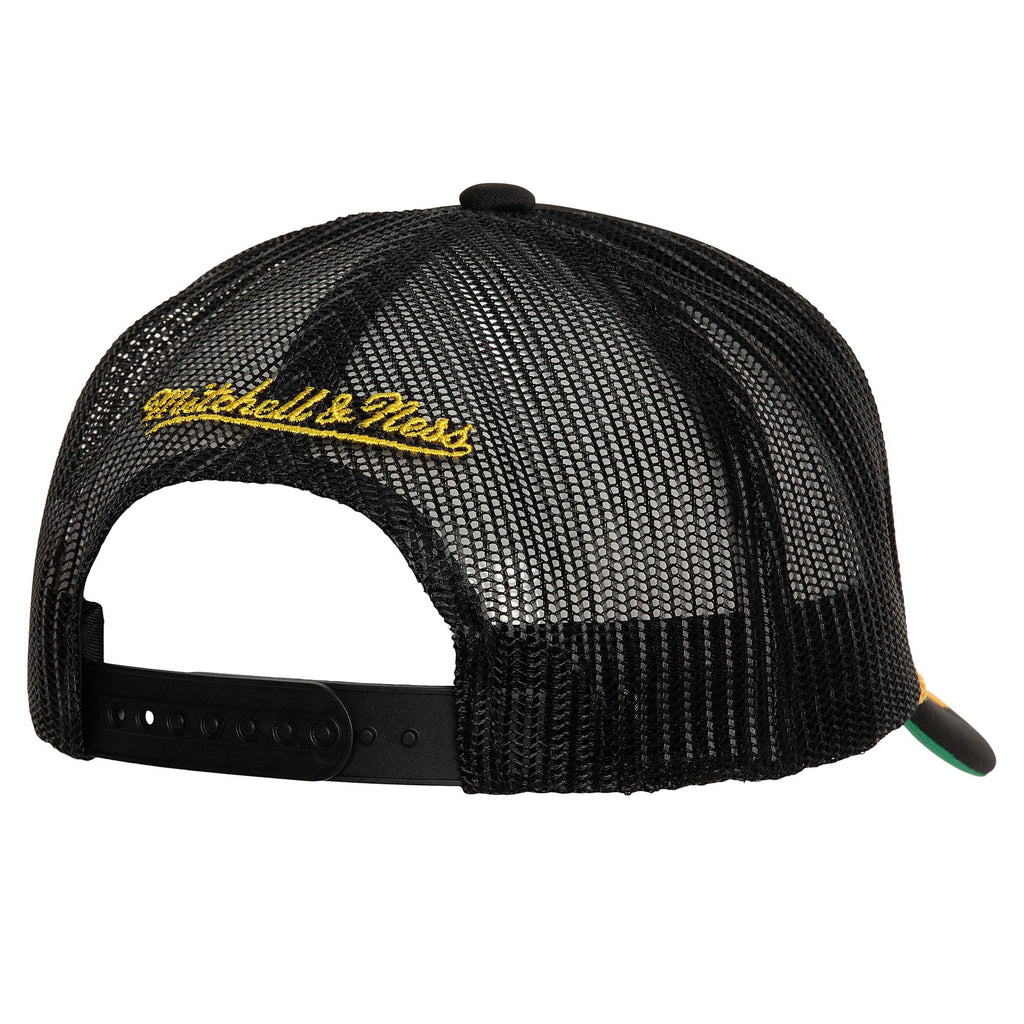 Mens MITCHELL & NESS NBA GOLD LEAF TRUCKER HWC LAKERS