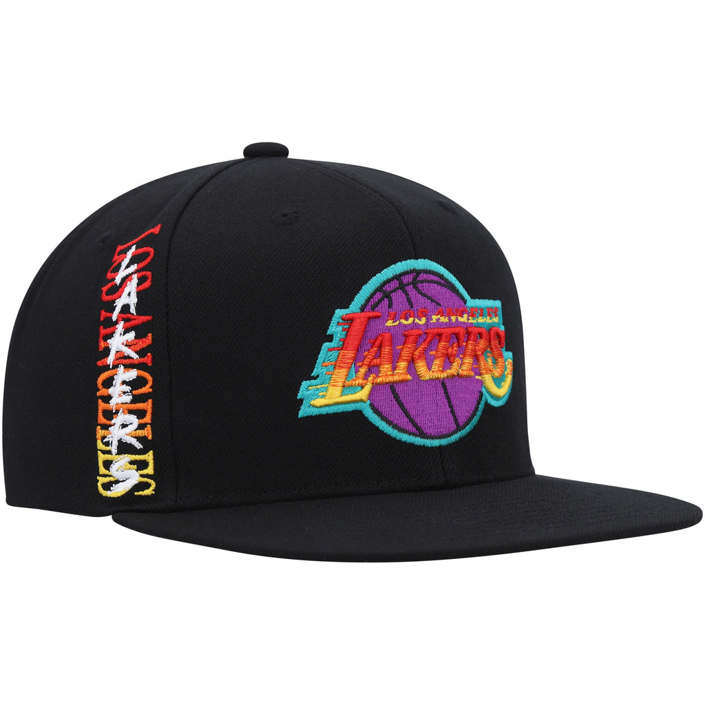 MENS MITCHELL & NESS NBA HIGH GRADE SNAPBACK LAKERS - BLACK