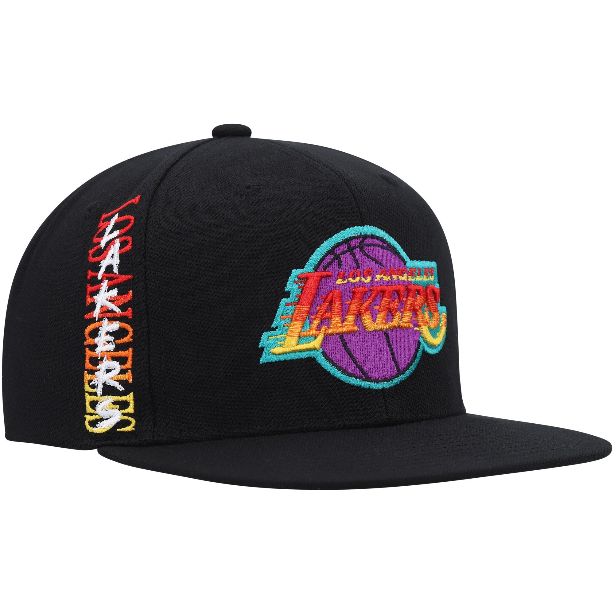 MENS MITCHELL & NESS NBA HIGH GRADE SNAPBACK LAKERS - BLACK
