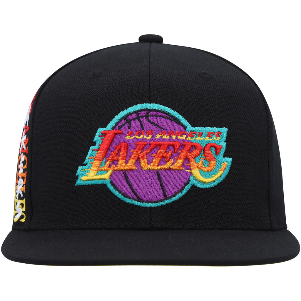MENS MITCHELL & NESS NBA HIGH GRADE SNAPBACK LAKERS - BLACK