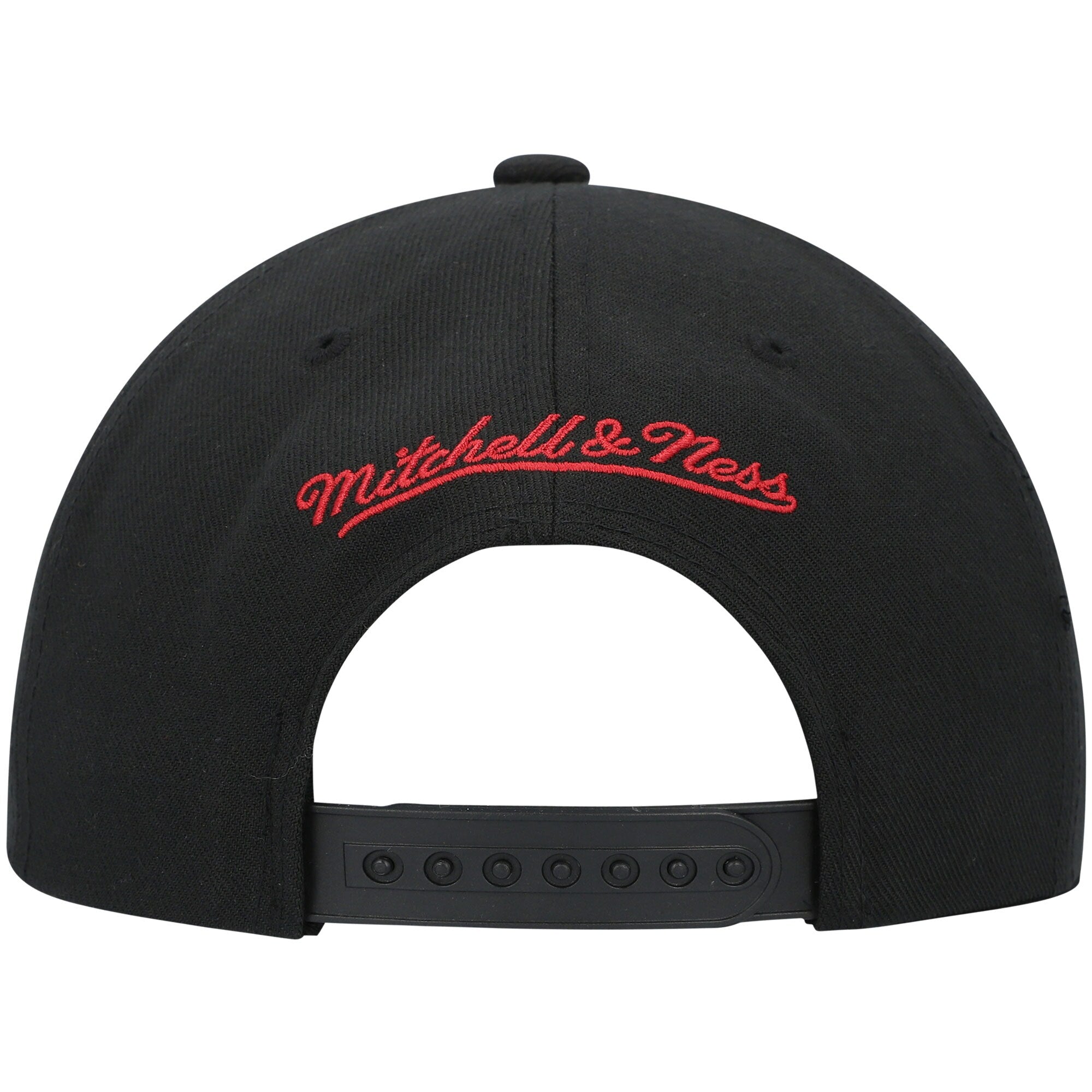 MENS MITCHELL & NESS NBA FRONT LOADED SNAPBACK HWC HEAT - BLACK