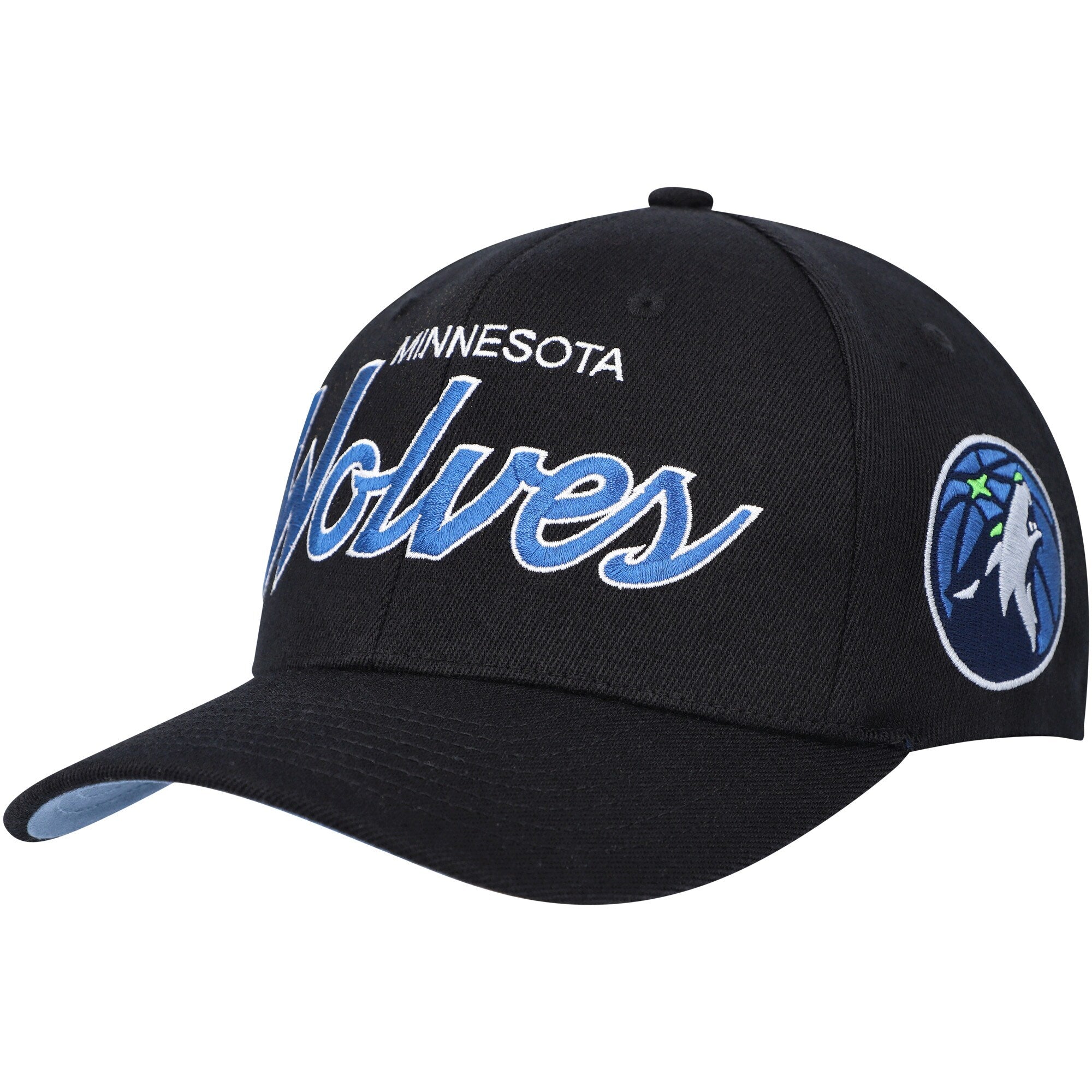 Mens Mitchell & Ness NBA TEAM SCRIPT 2.0 STRETCH SNAPBACK TIMBERWOLVES
